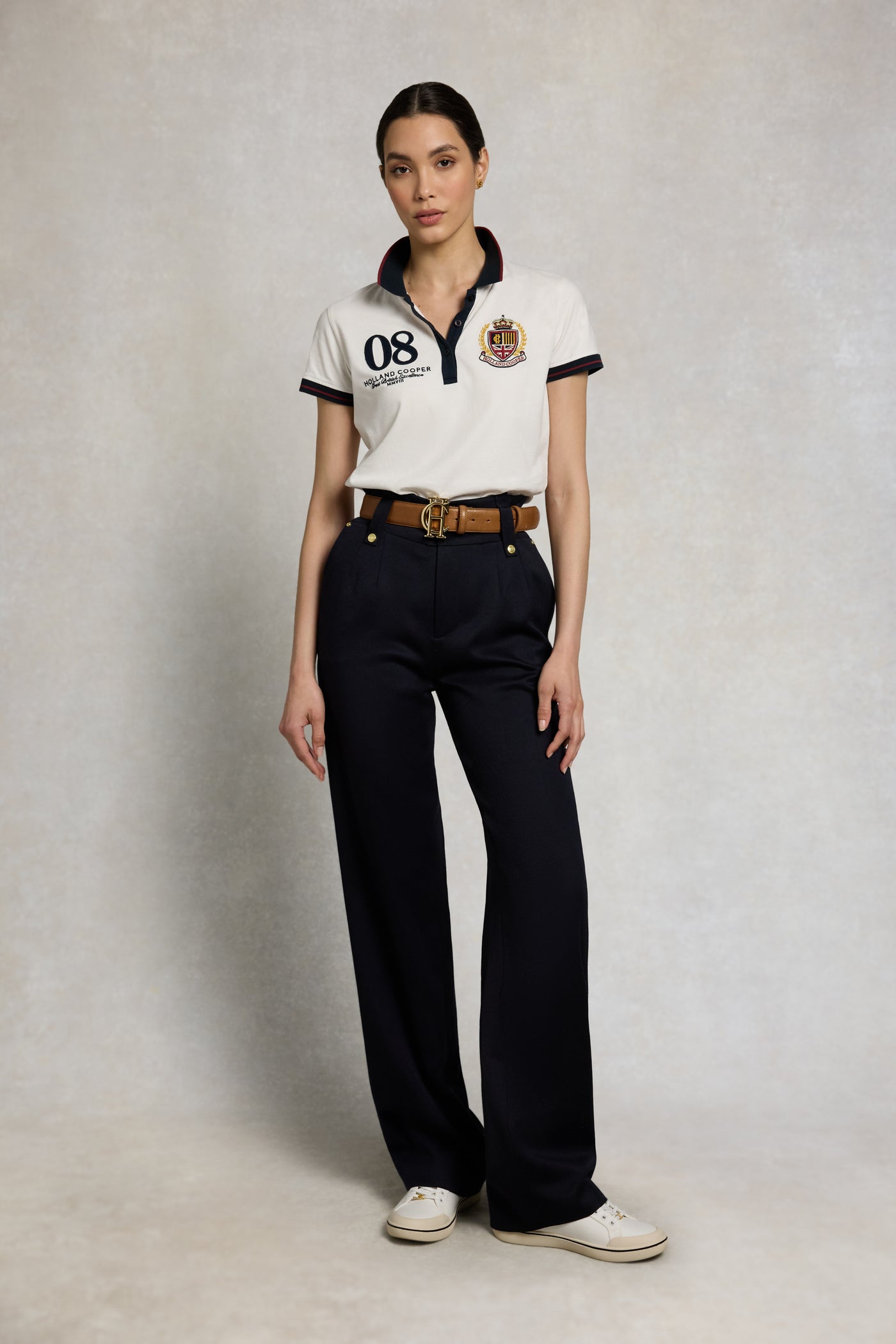 Heritage Short Sleeve Polo Shirt (White)
