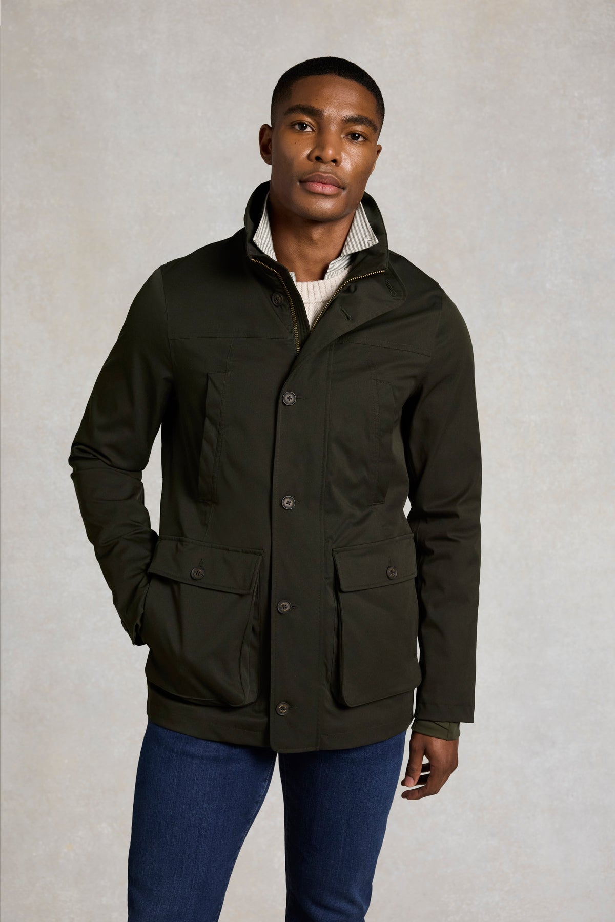Men's Waterproof Field Coat (Khaki)