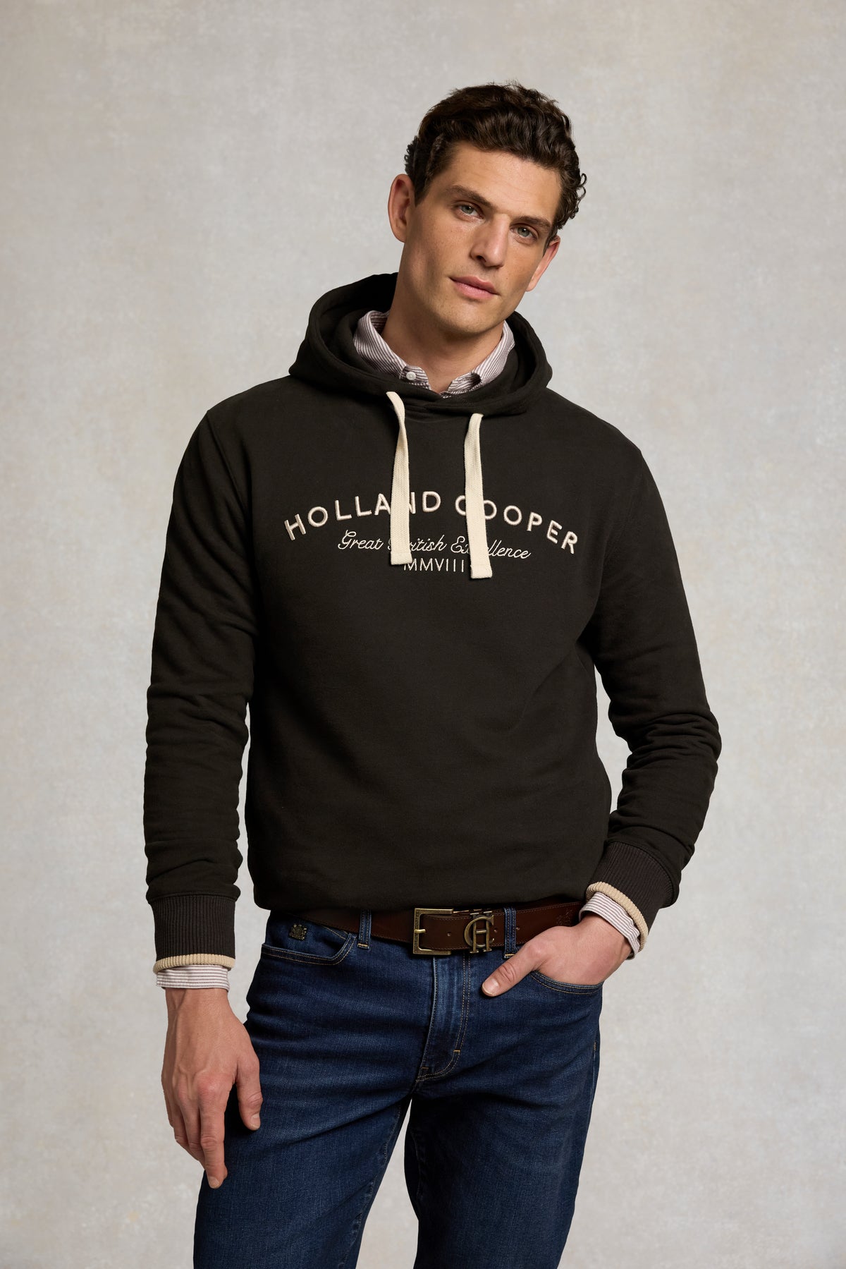 Men's Classic Fit Hoodie (Chocolate)