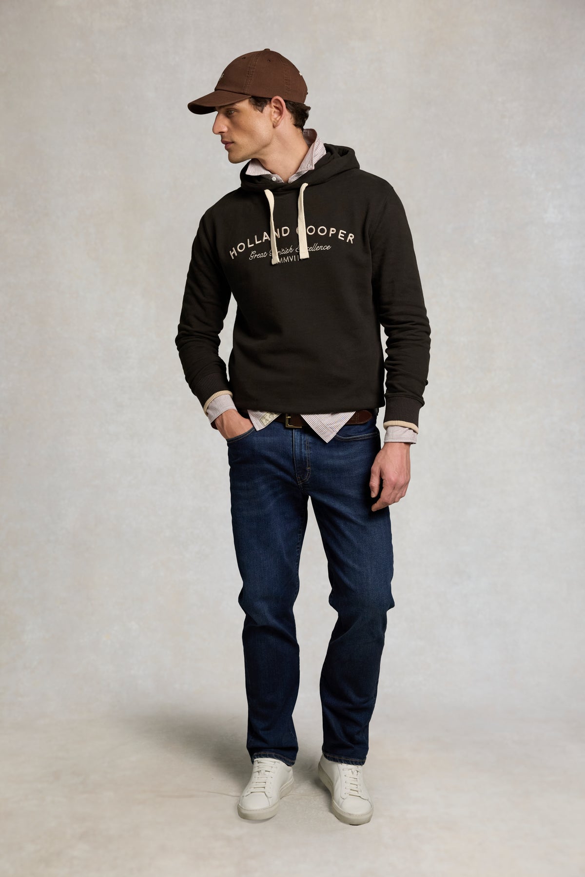 Men's Classic Fit Hoodie (Chocolate)