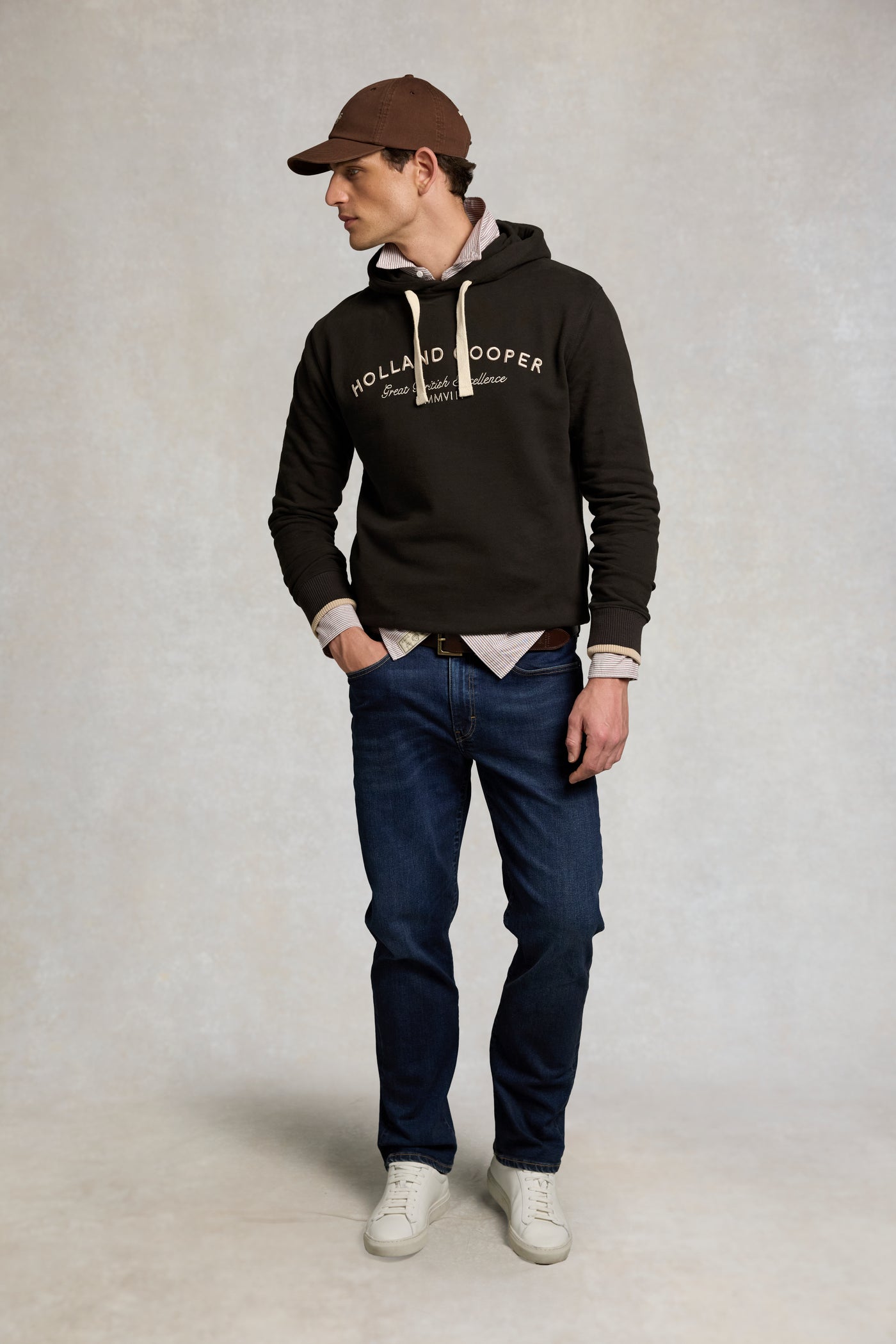 Men's Classic Fit Hoodie (Chocolate)