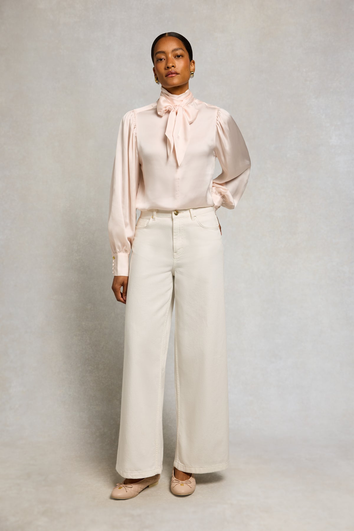 Classic Palazzo Jean (White)