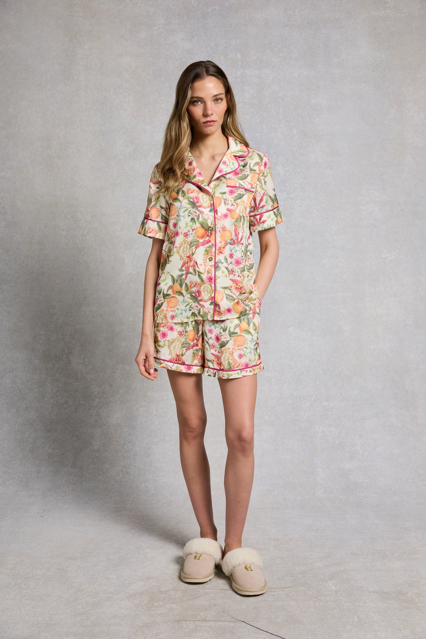 Satin Summer Pyjama Set (The Orangery)