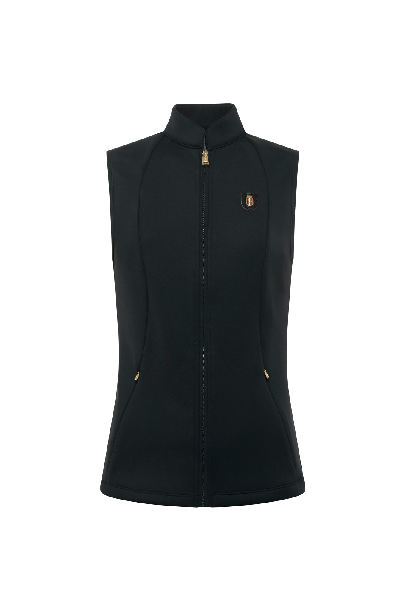 トップス ella_selectshop Big Collar Gilet Black Training Gilet (Black) – Holland Cooper ®
