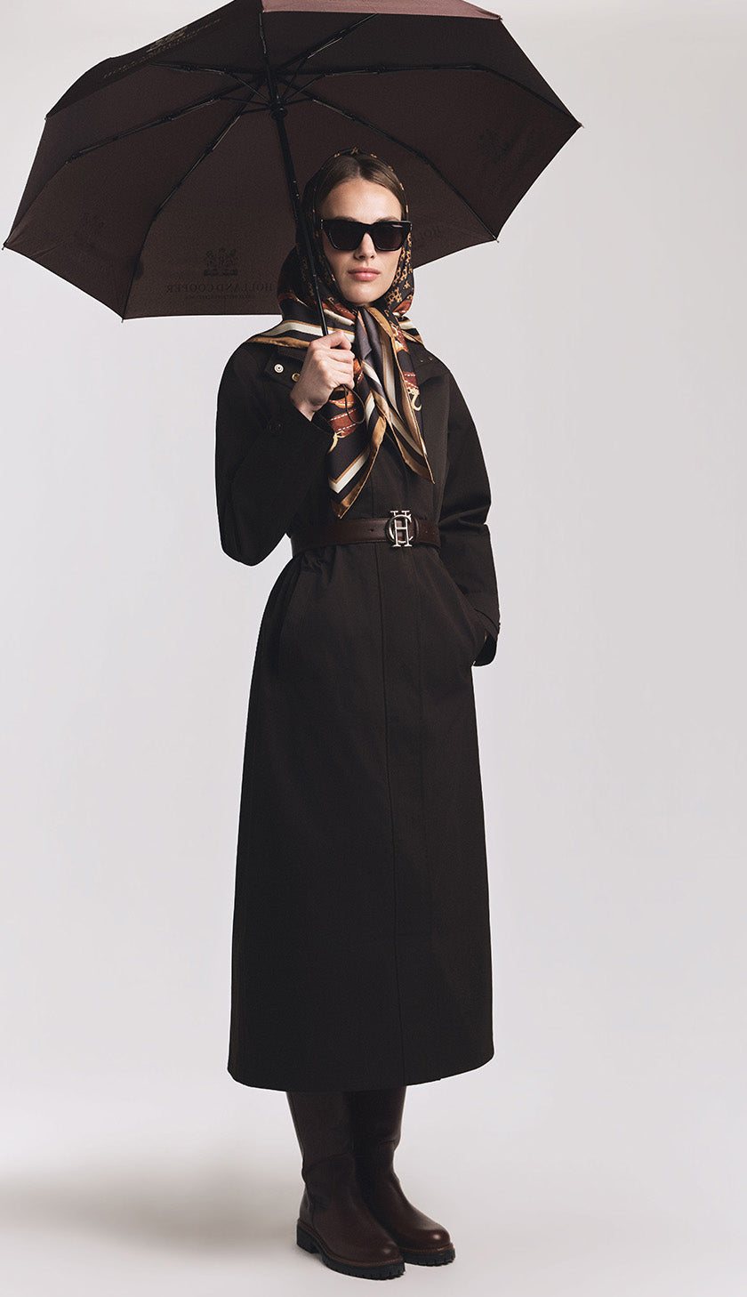 Rachael Blackmore's Cheltenham Look (Chocolate Pinstripe