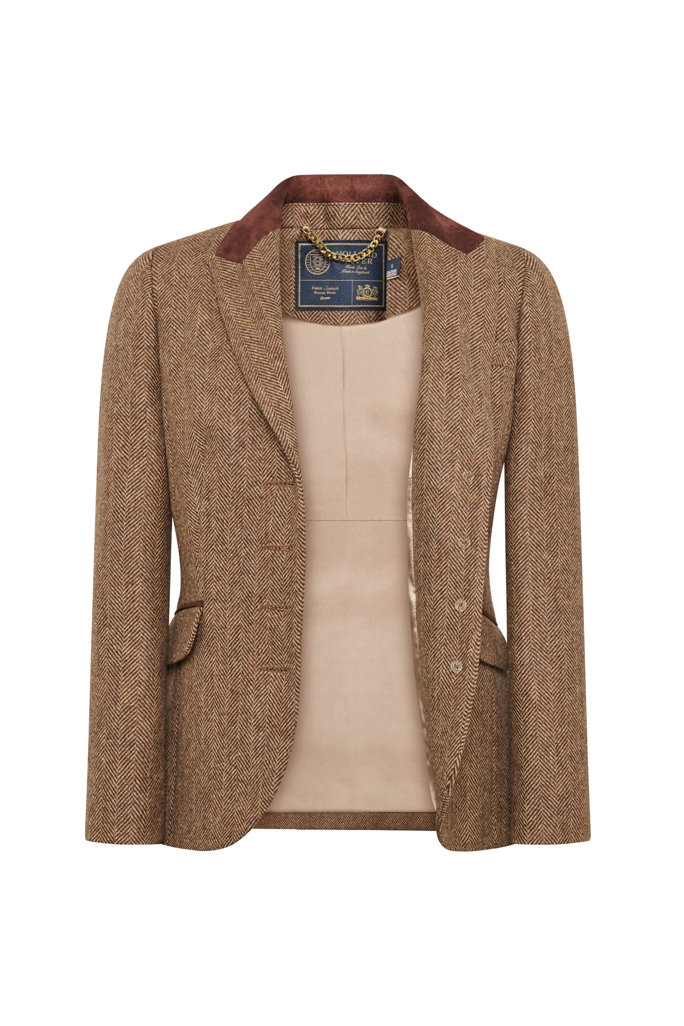 Hacking Jacket (Large Scale Brown Herringbone)