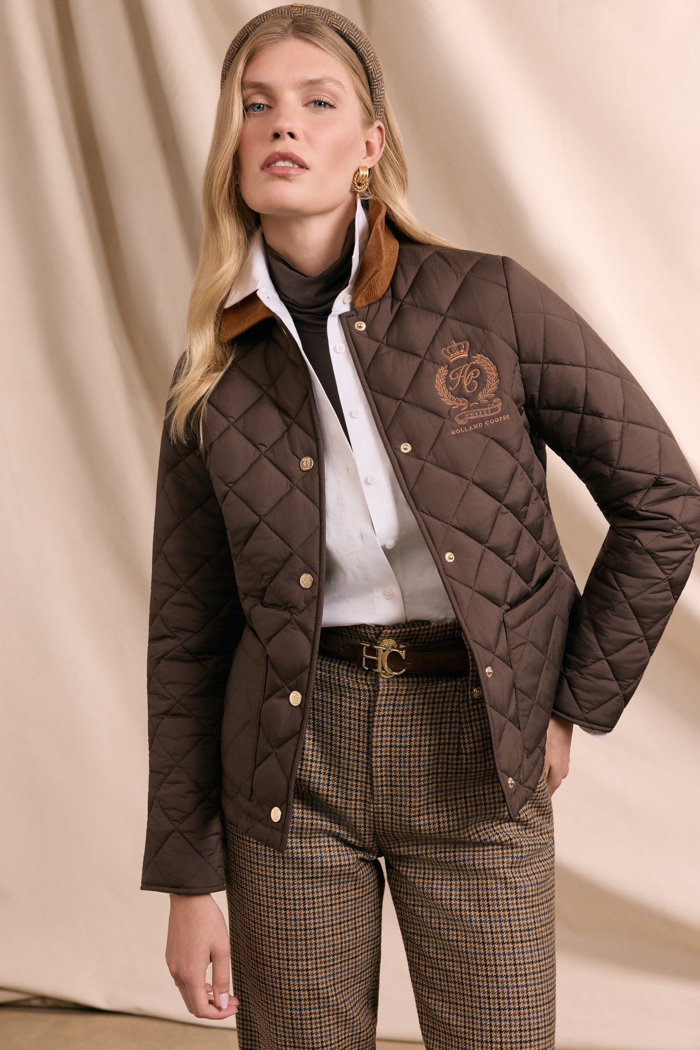 Hastings Quilted Jacket (Chocolate)