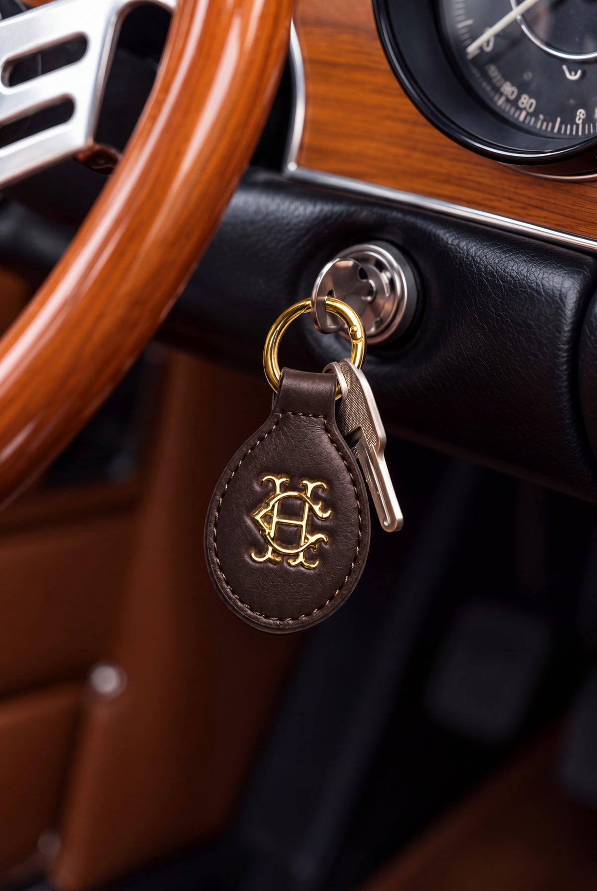 Heraldic HC Key Ring (Chocolate)