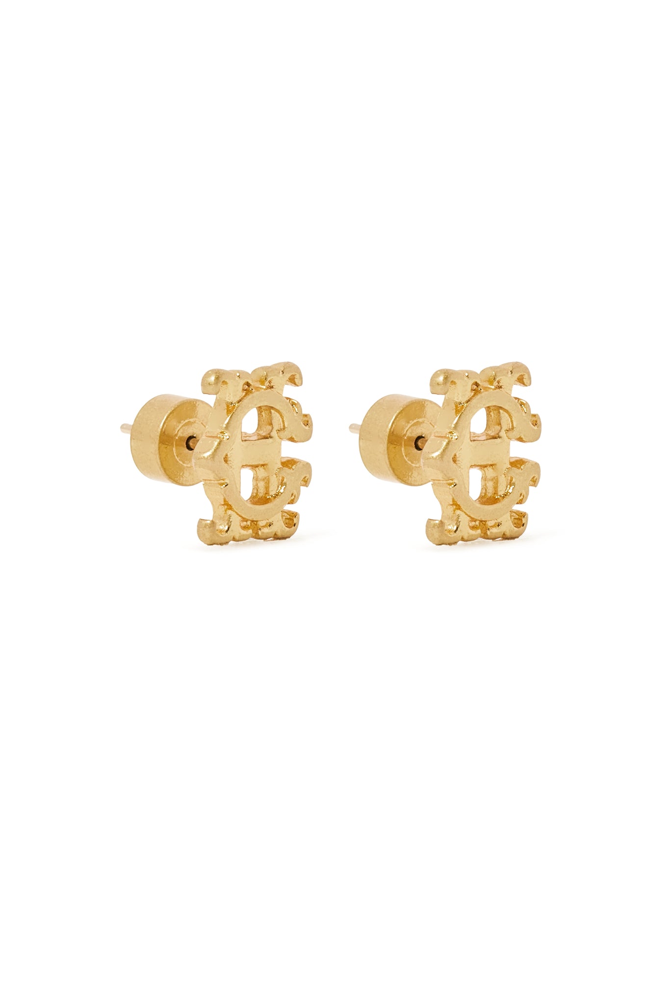 Heraldic Stud Earrings (Vintage Gold)