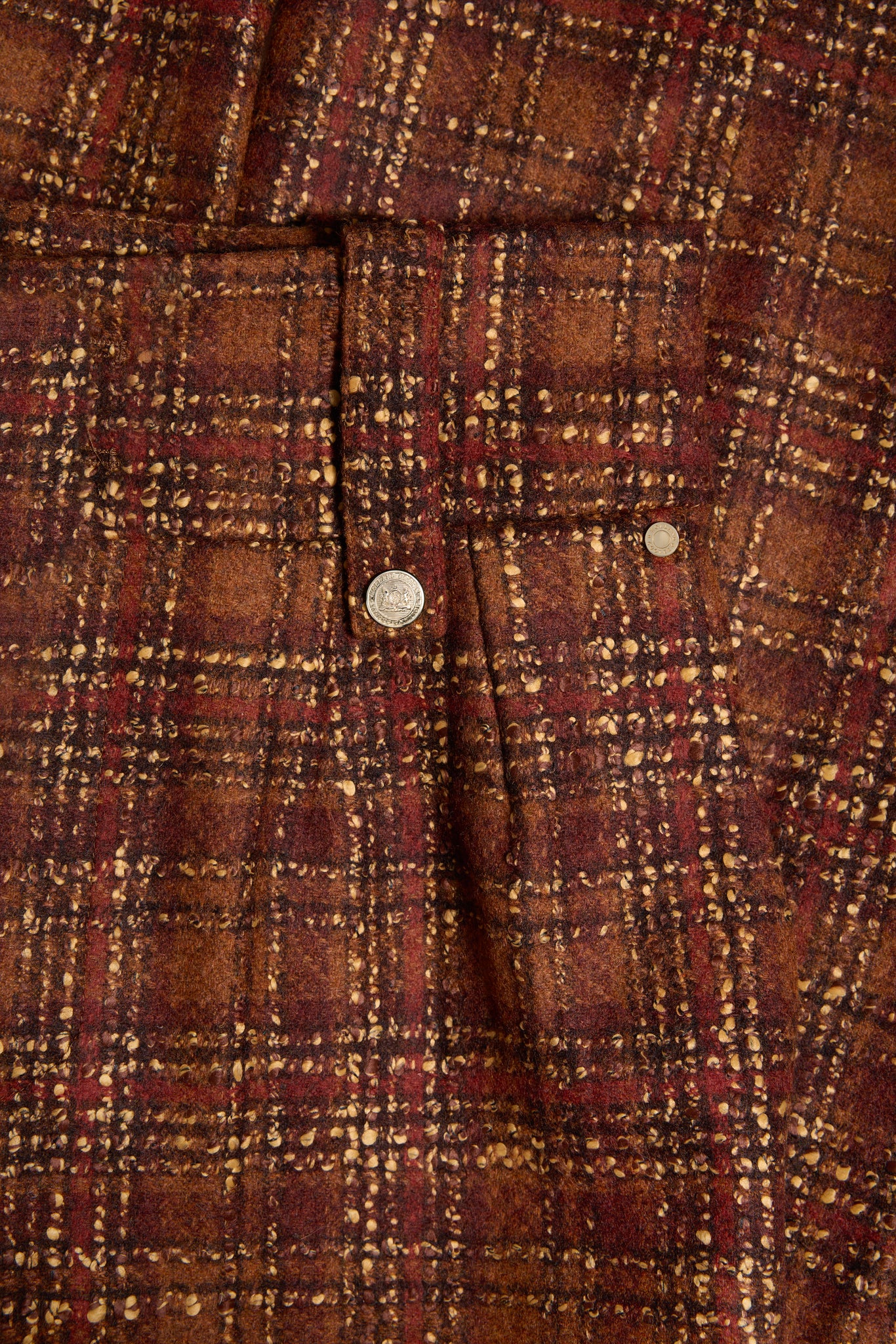 High Waisted Wide Leg Trouser (Amber Tweed)