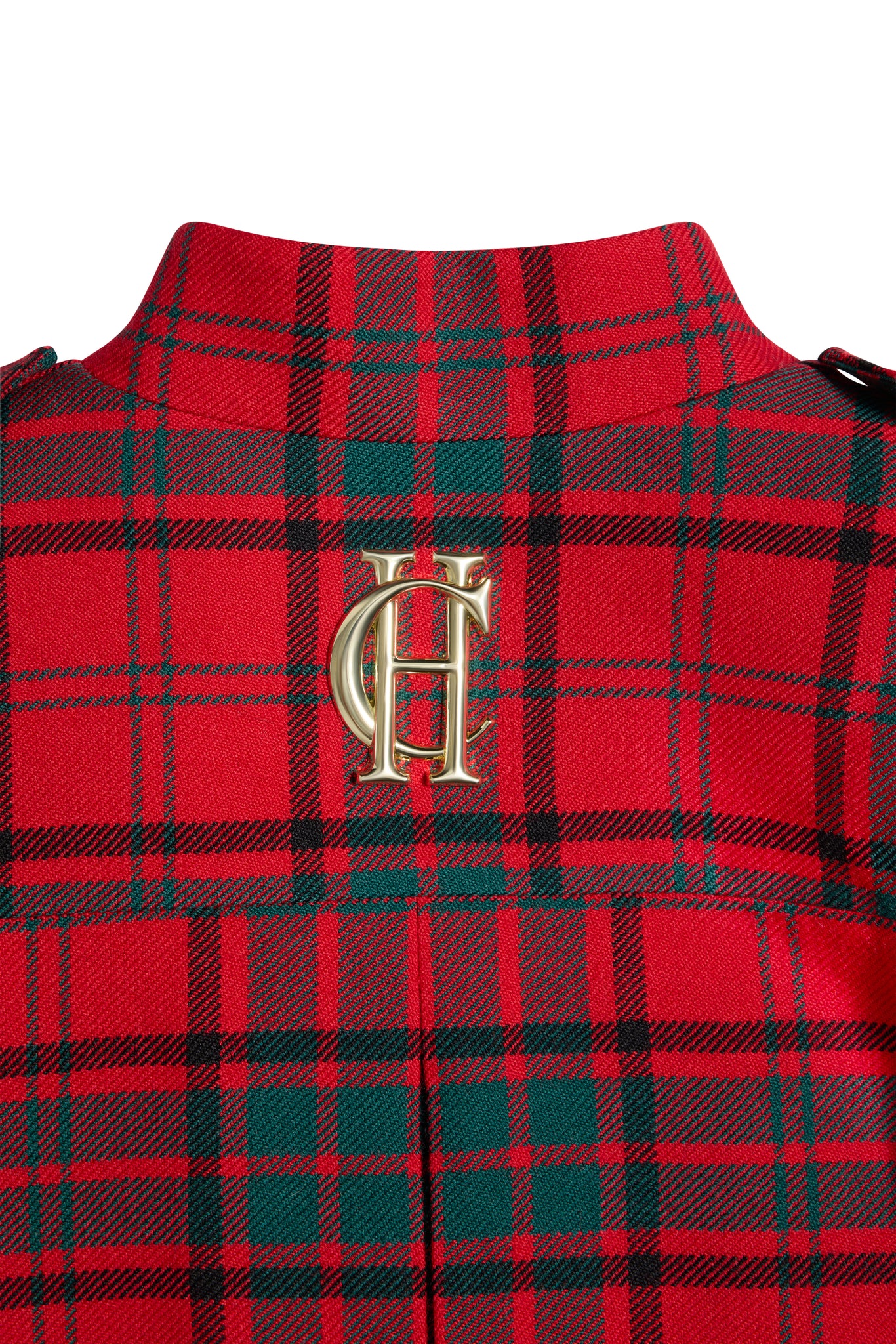 Highbury Cape Coat (Red Tartan)