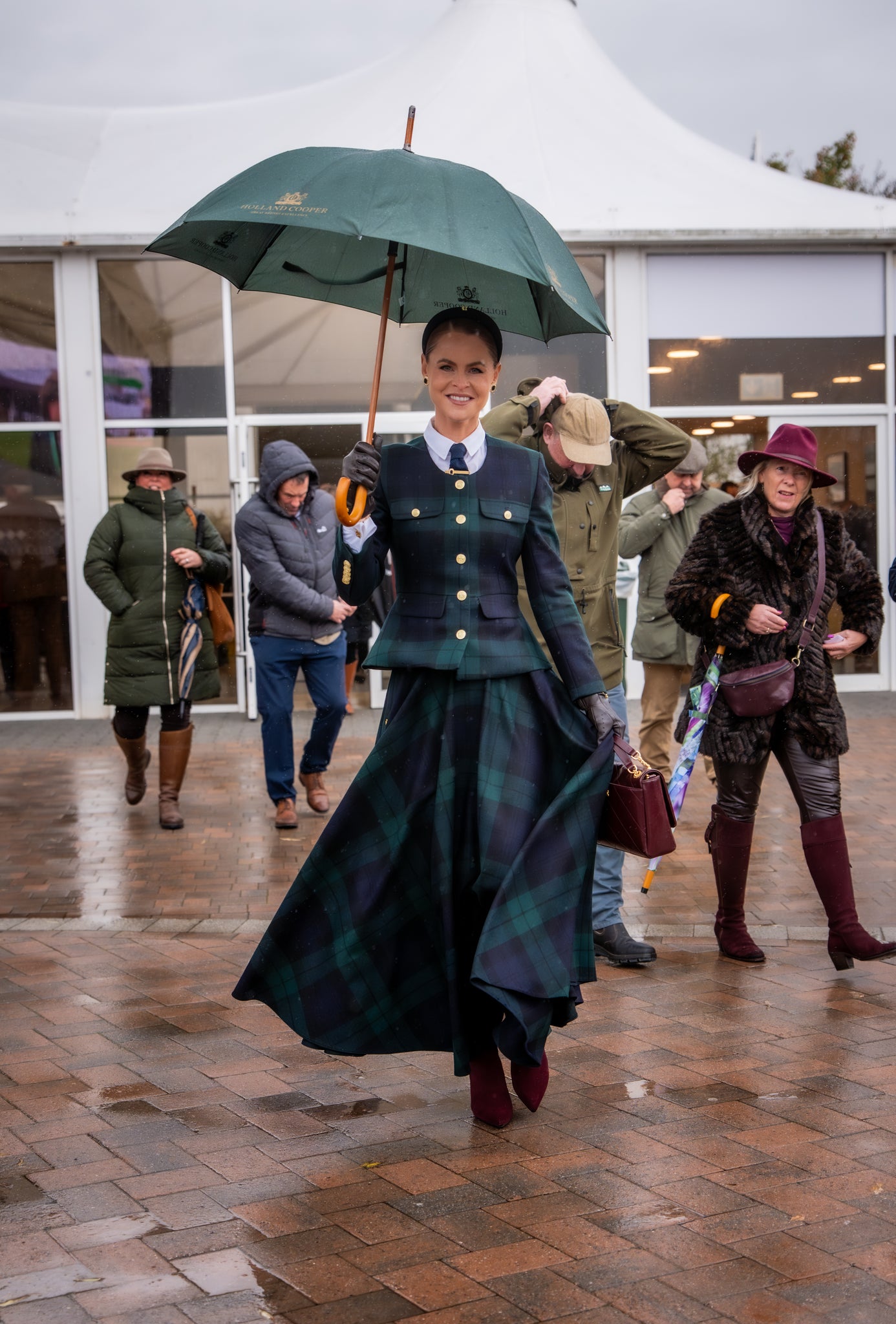 Tailored Peplum Jacket (Blackwatch)