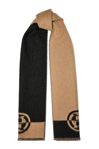 Jacquard Scarf (Camel Black) – Holland Cooper ®