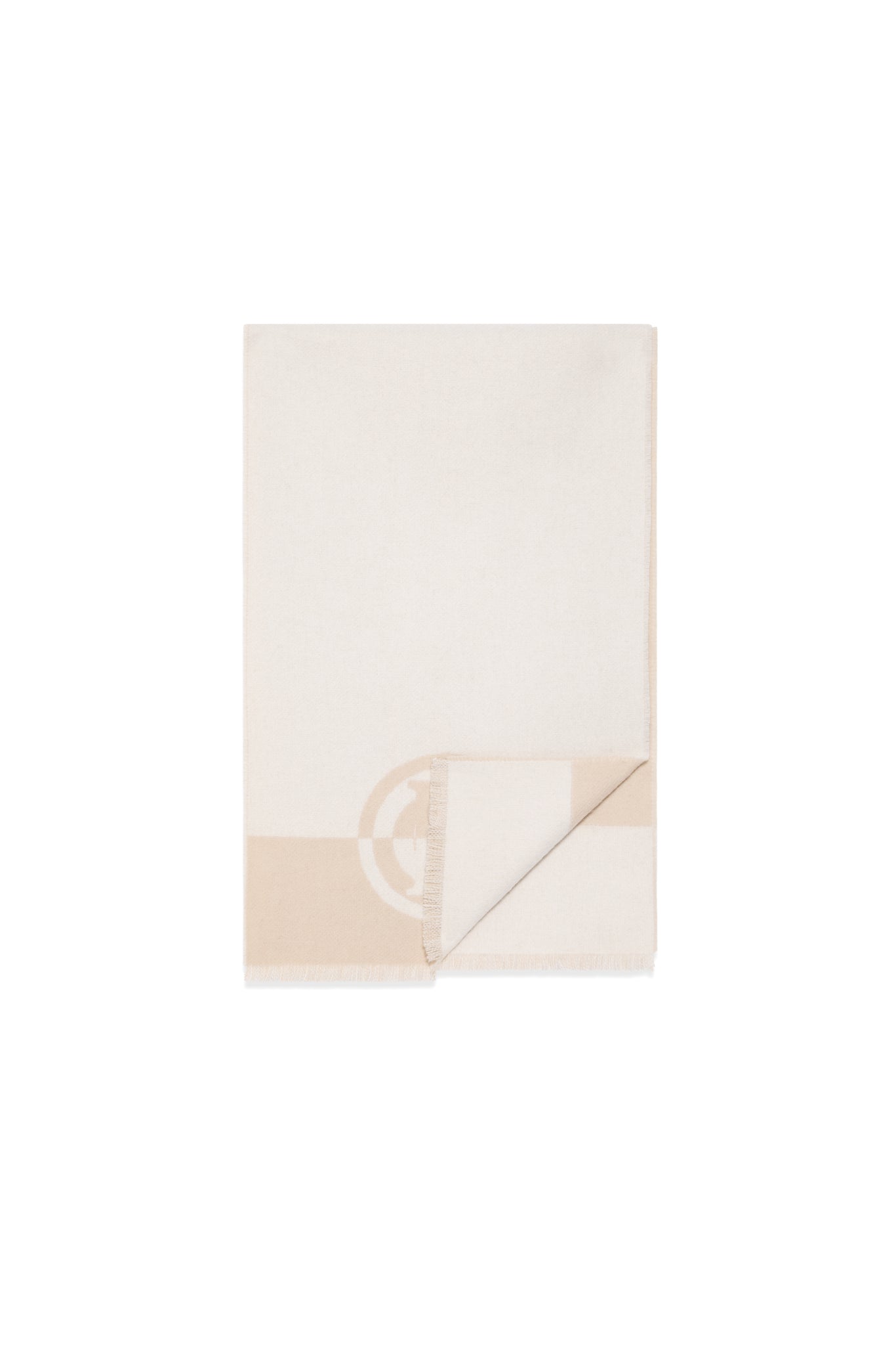 Jacquard Scarf (Cream Taupe)