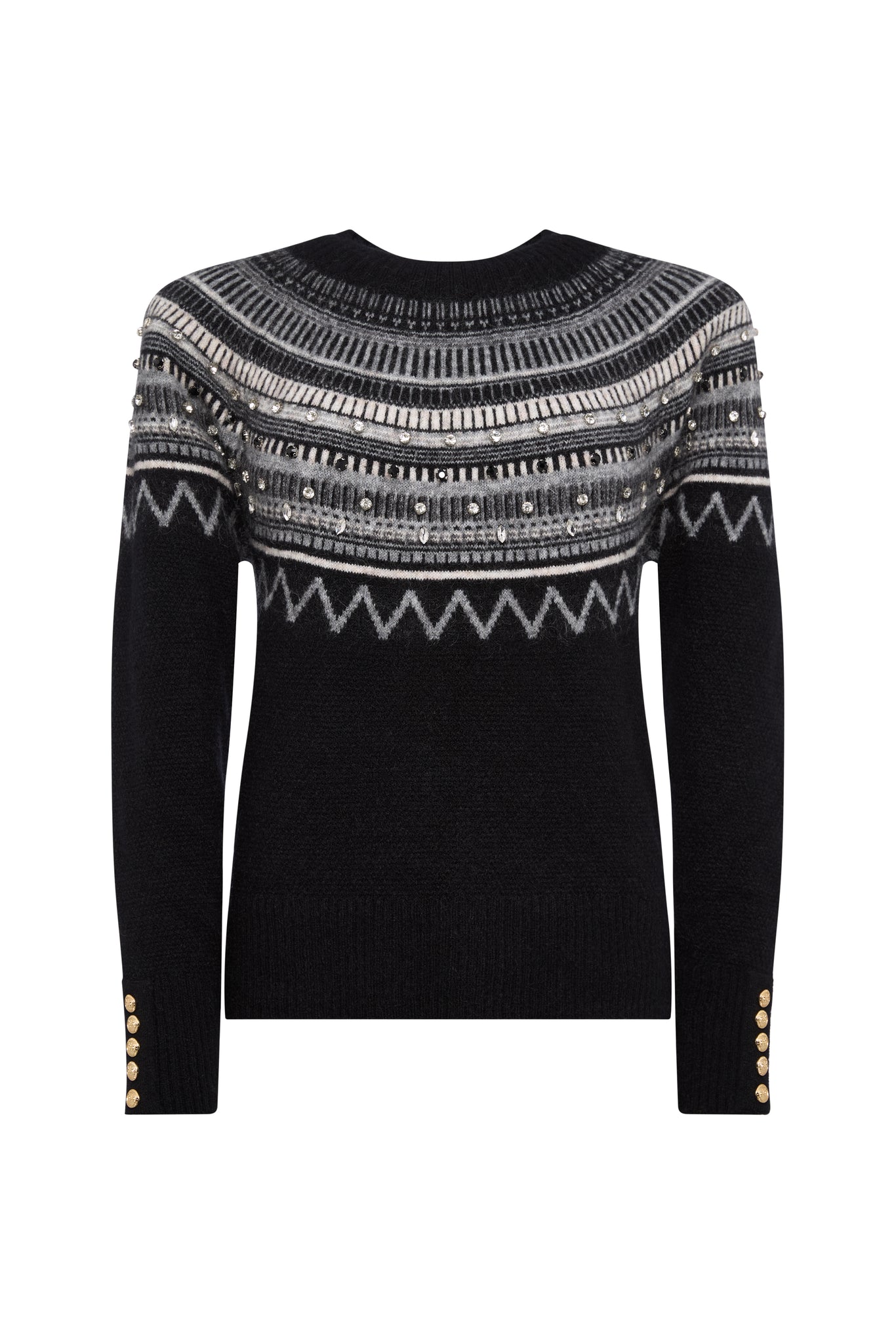The Jasmine Crew Neck Knit Look