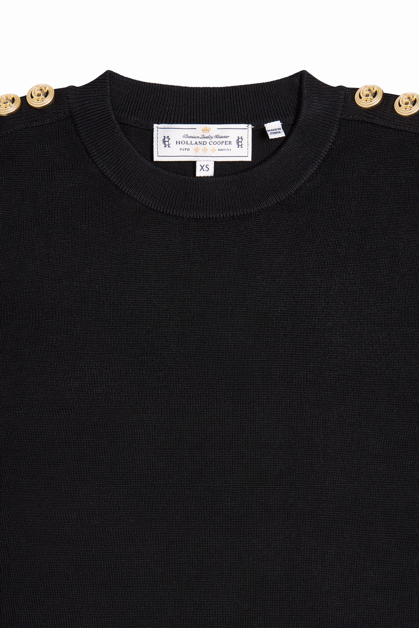 Kelsie Crew Neck Knit (Black)