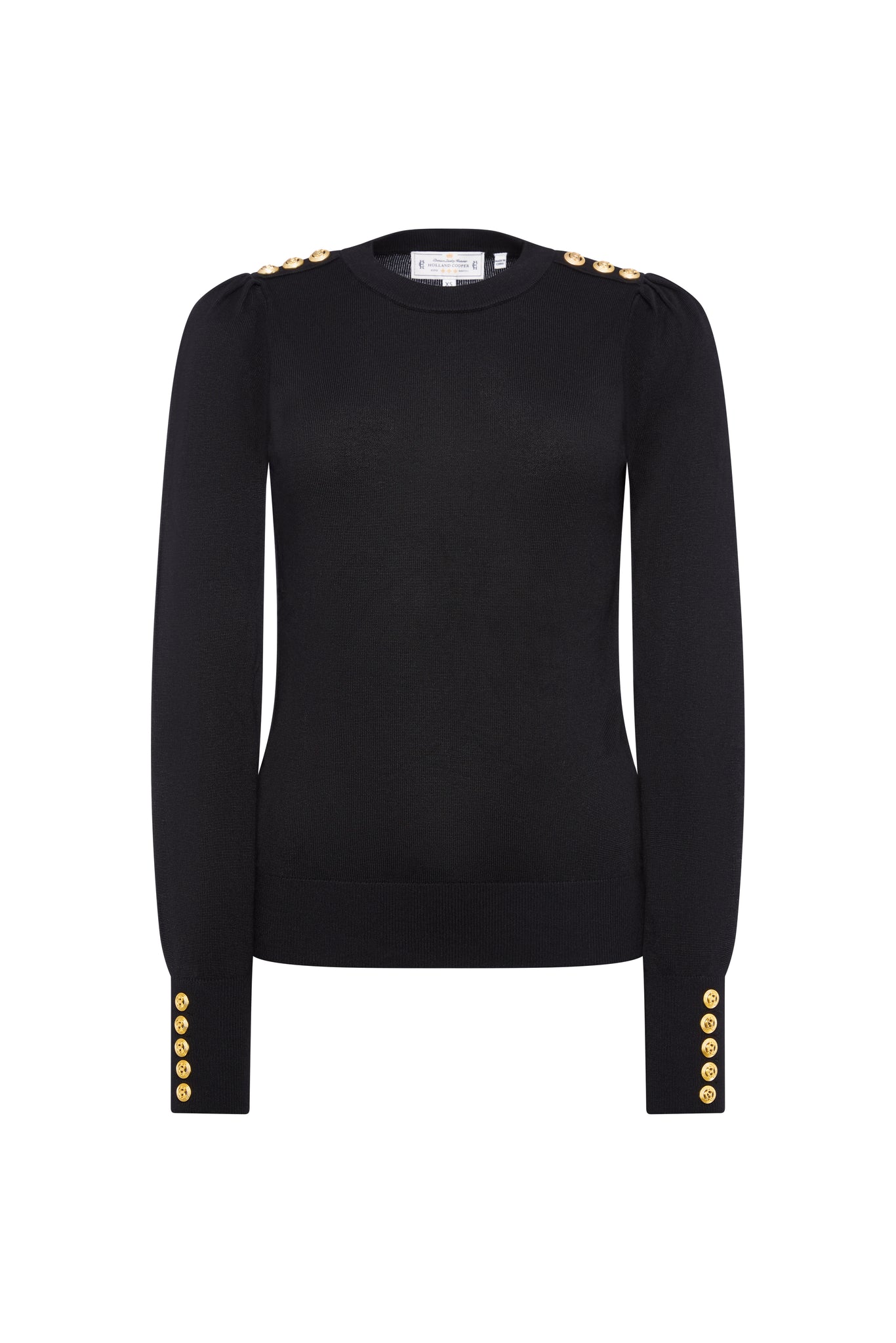 Kelsie Crew Neck Knit (Black)
