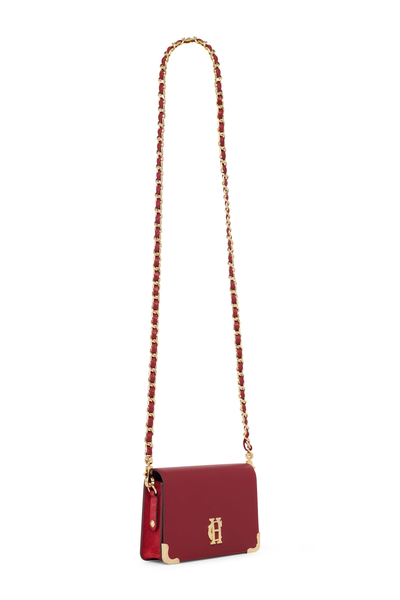 Kensington Crossbody Bag (Deep Red Leather)