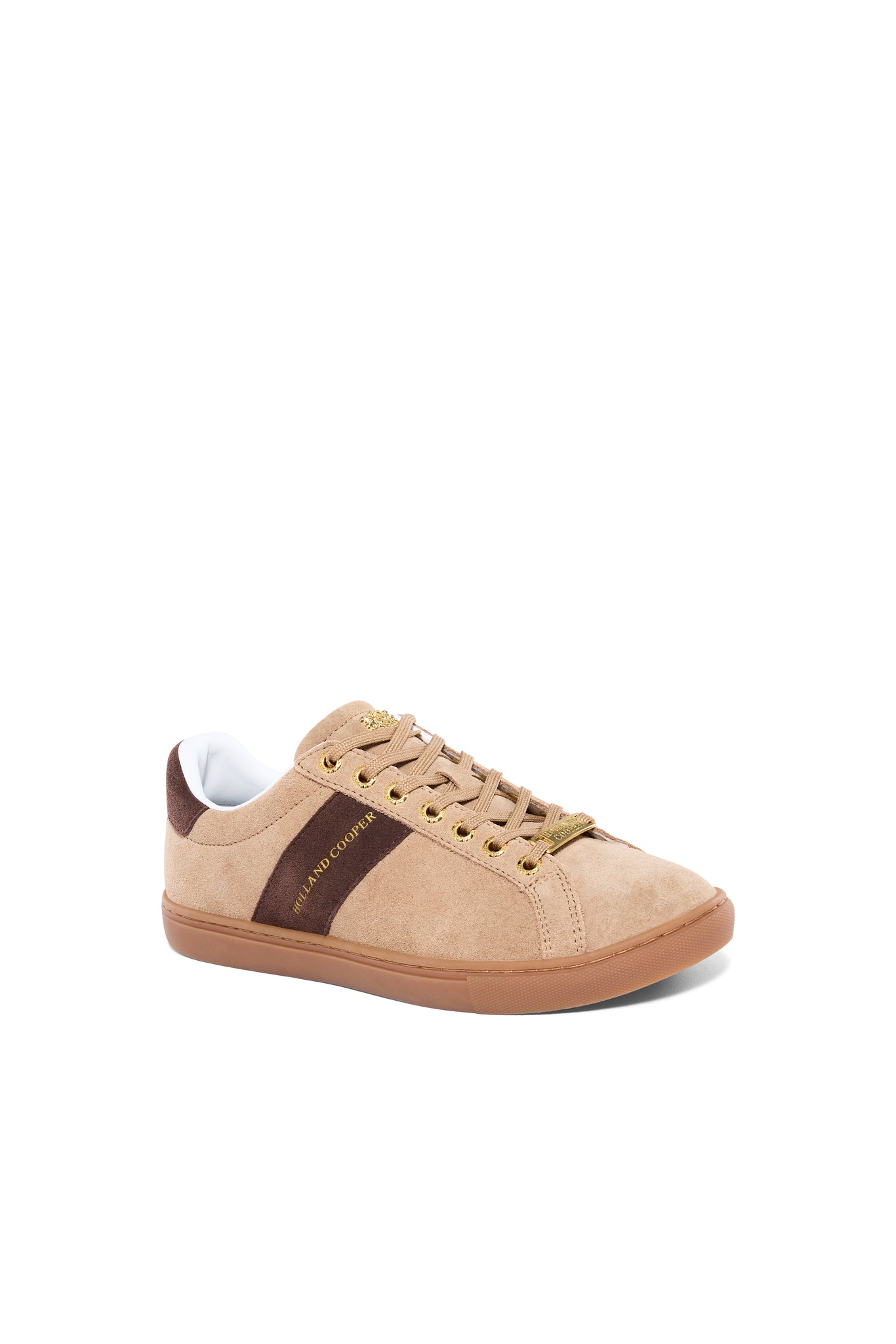 Knightsbridge Court Trainer (Taupe Dark Chocolate)