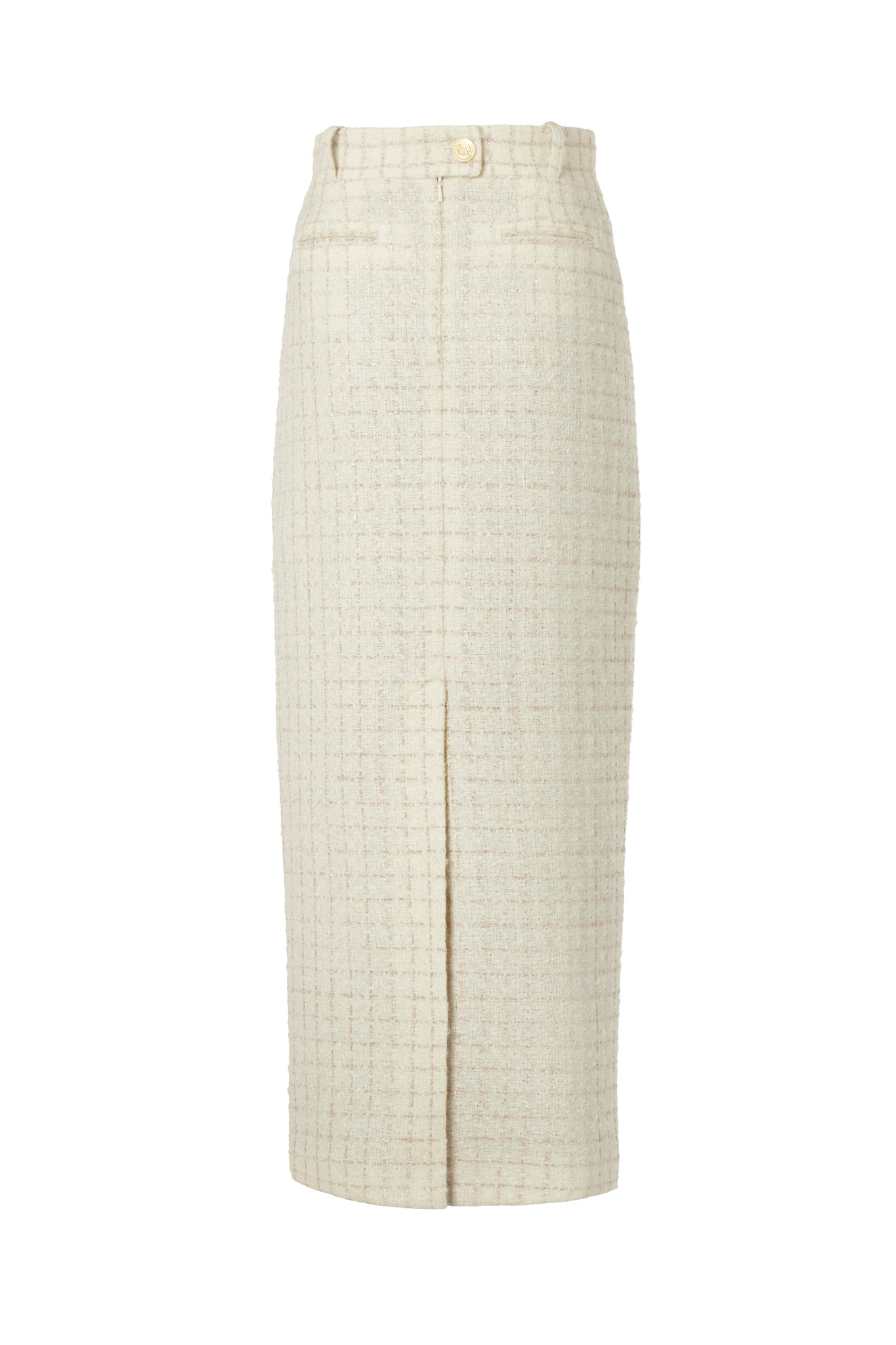 Knightsbridge Maxi Skirt (Ivory Sparkle Tweed)