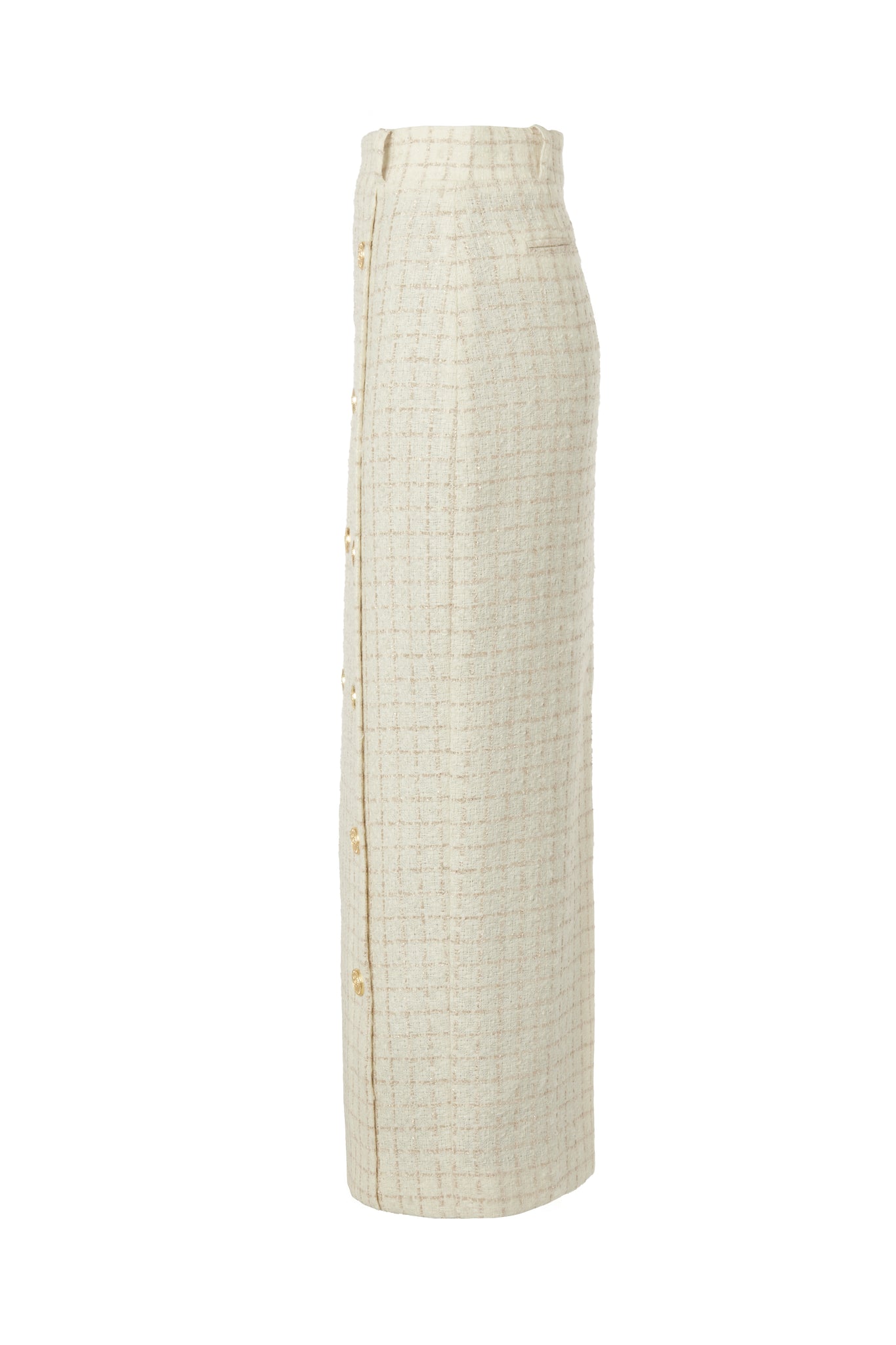 Knightsbridge Maxi Skirt (Ivory Sparkle Tweed)