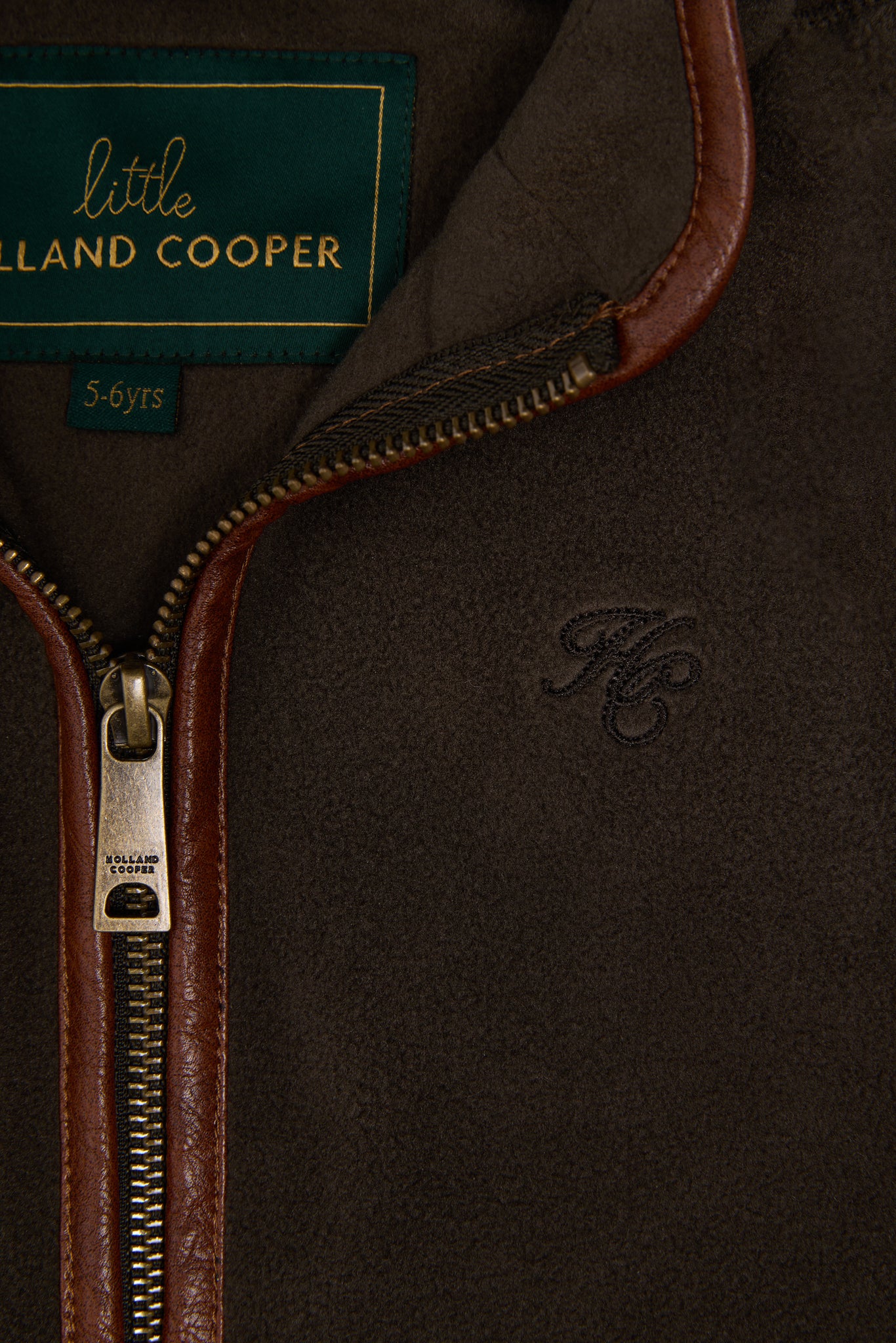 Little Country Fleece Gilet (Khaki)