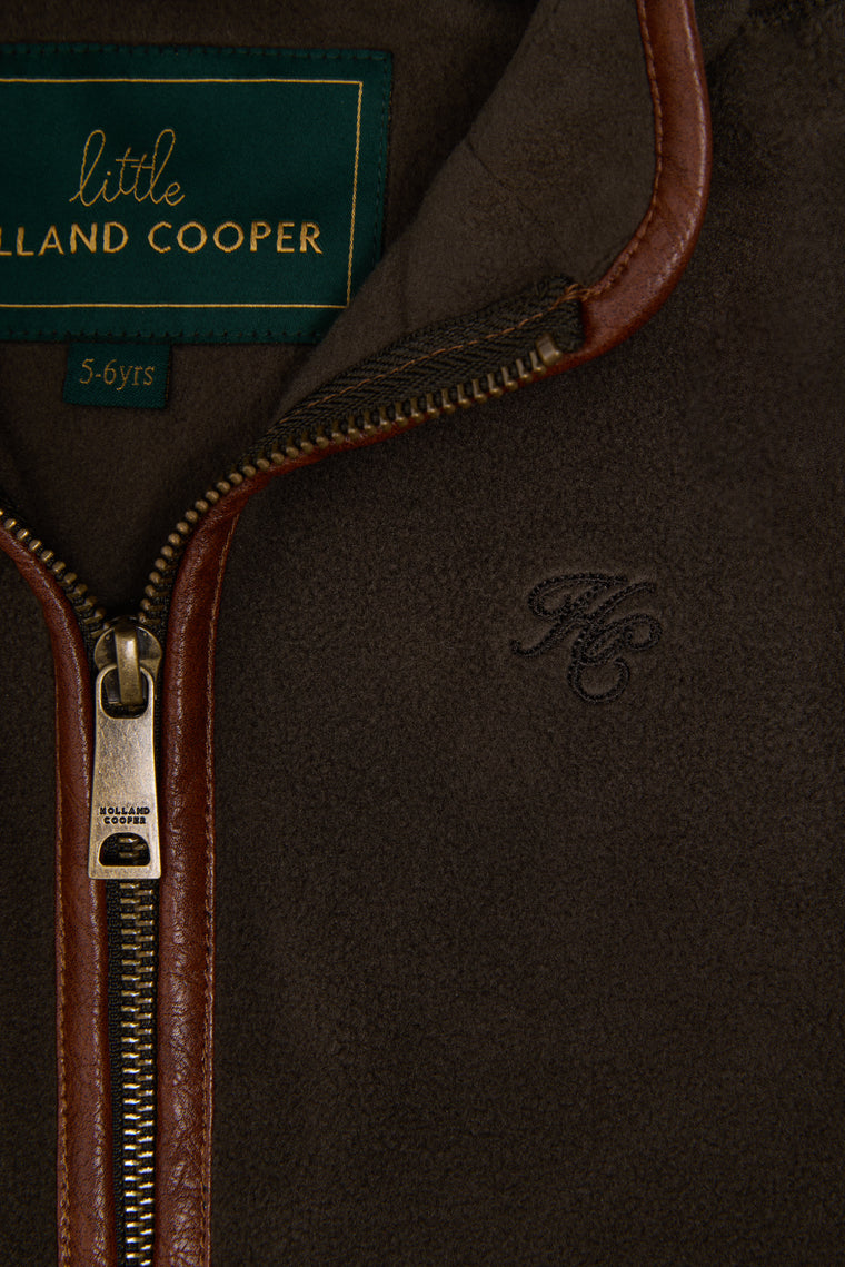 Little Country Fleece Gilet (Khaki)