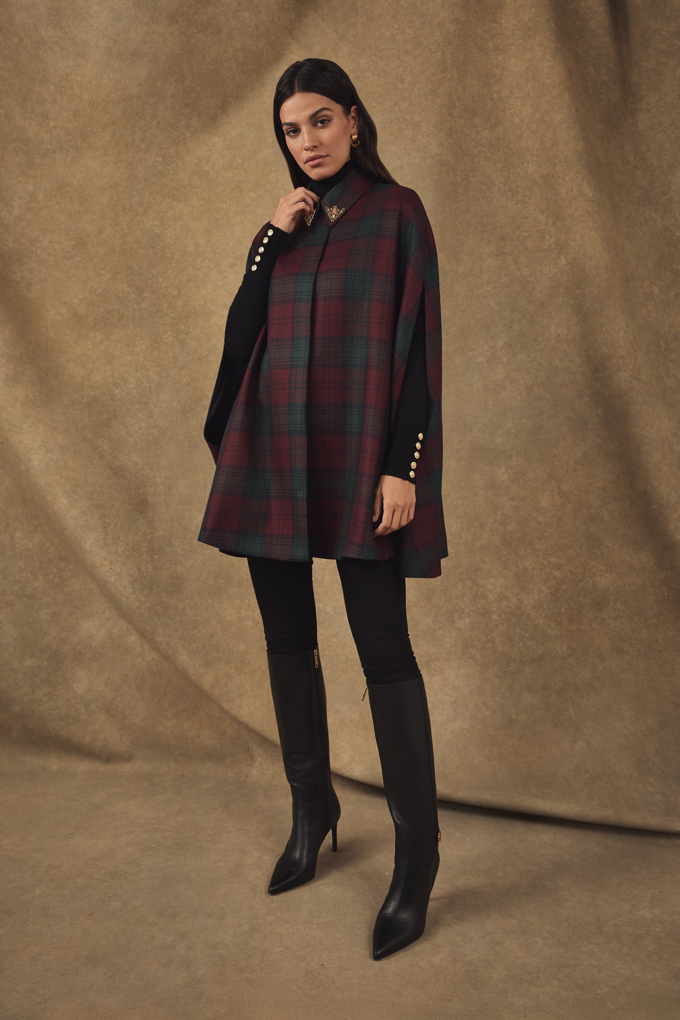 London Heel Boot (Black Leather)