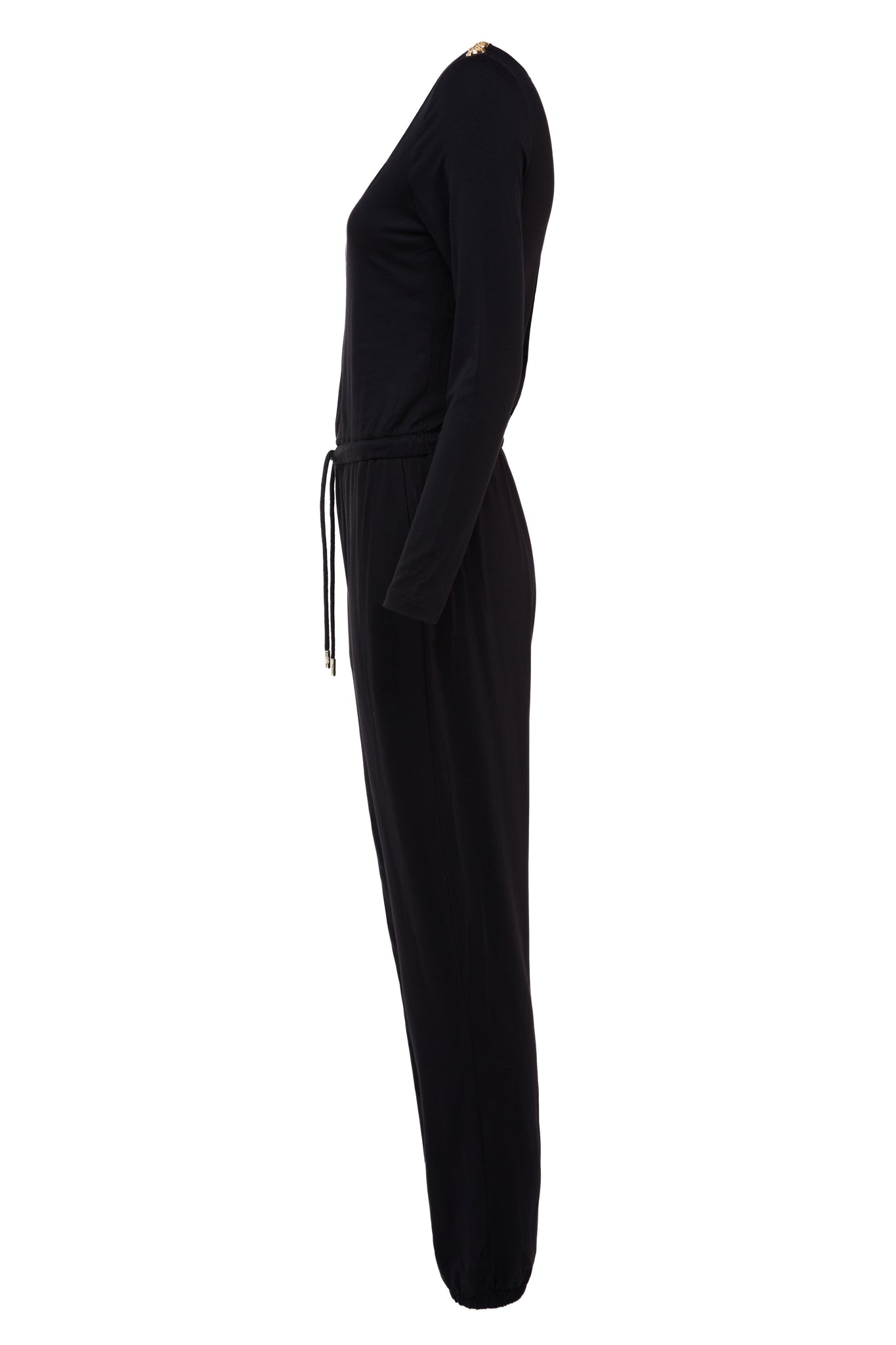 Long Sleeve Margot Jumpsuit (Black)