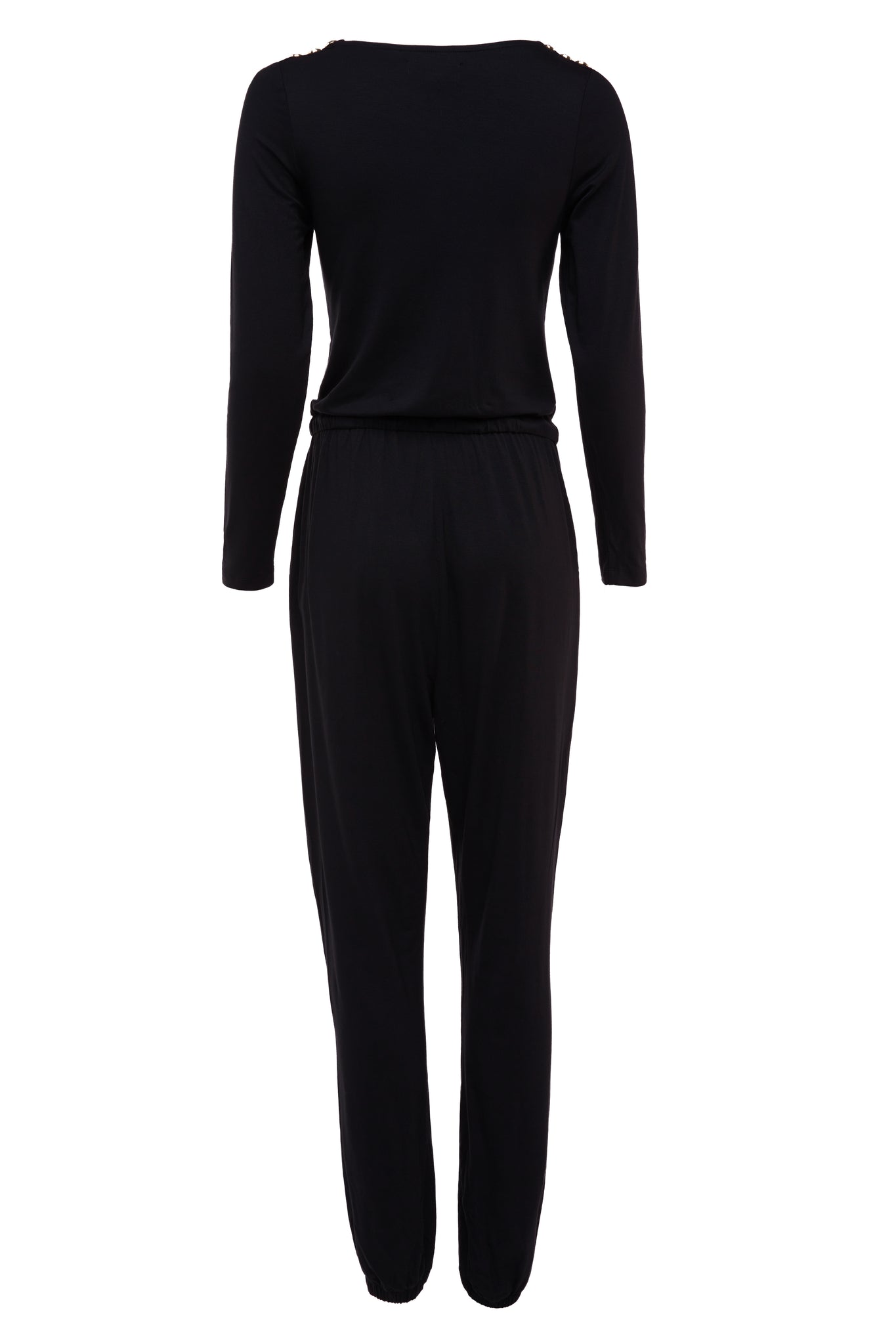 Long Sleeve Margot Jumpsuit (Black)