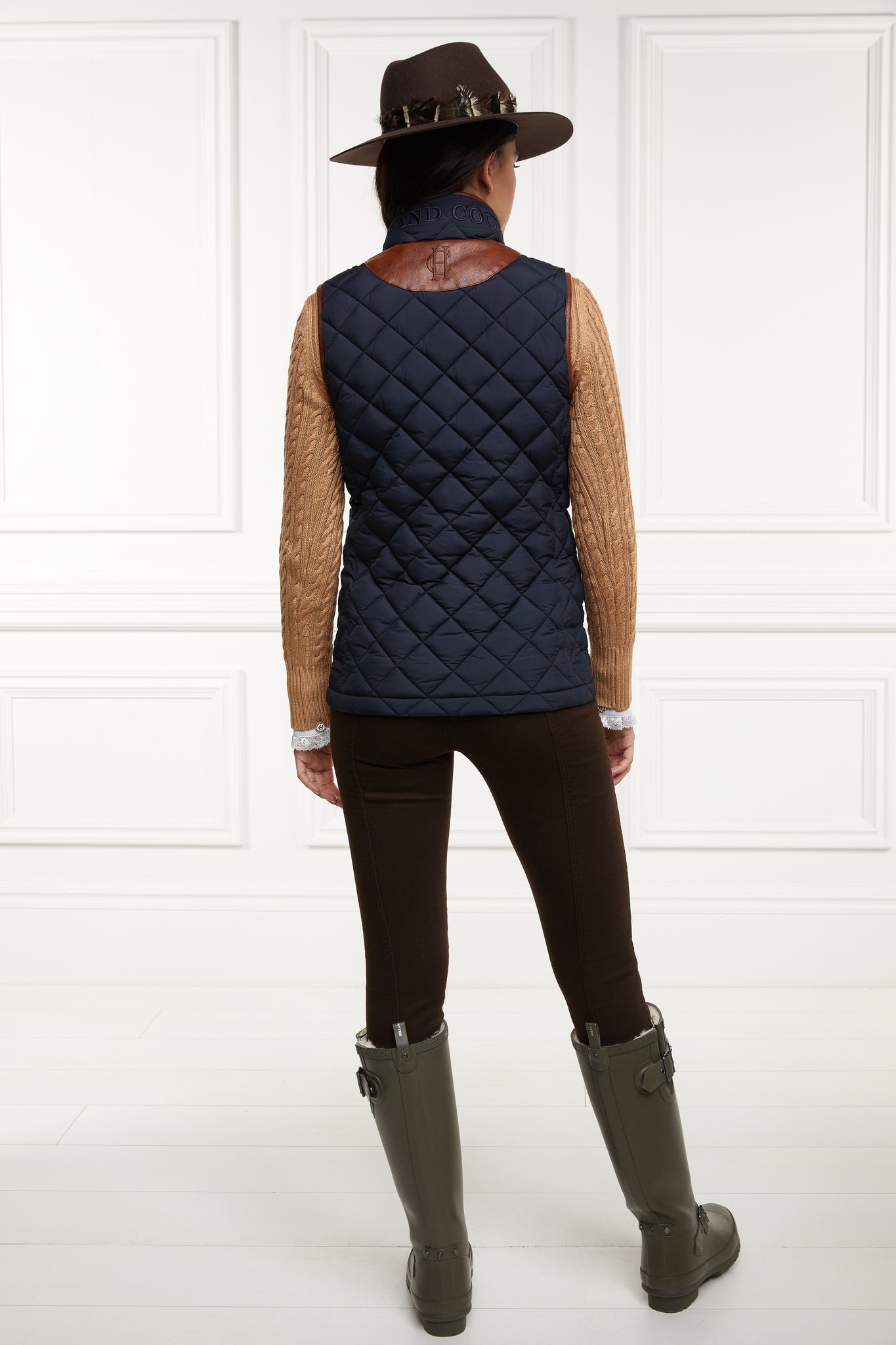 Country Quilted Gilet (Ink Navy)