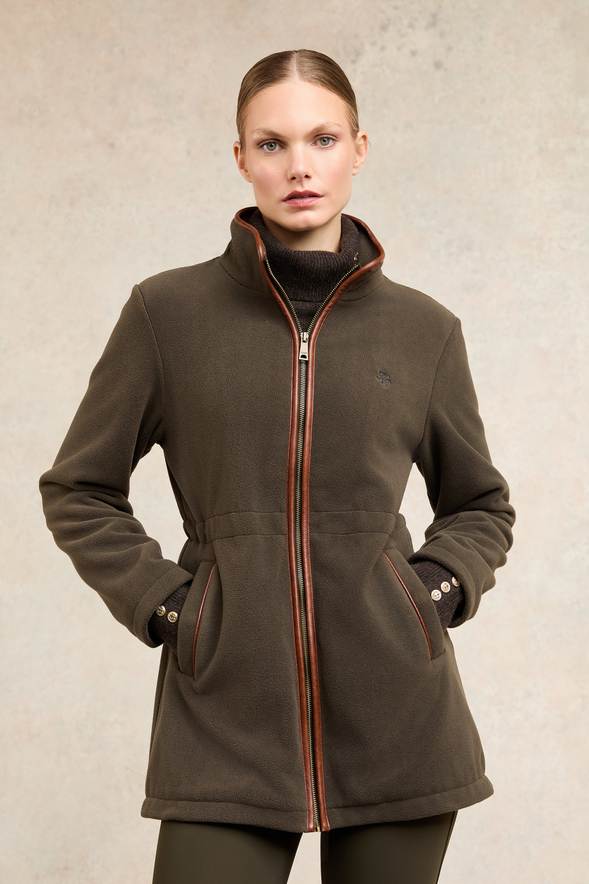 Country Longline Fleece (Khaki) – Holland Cooper