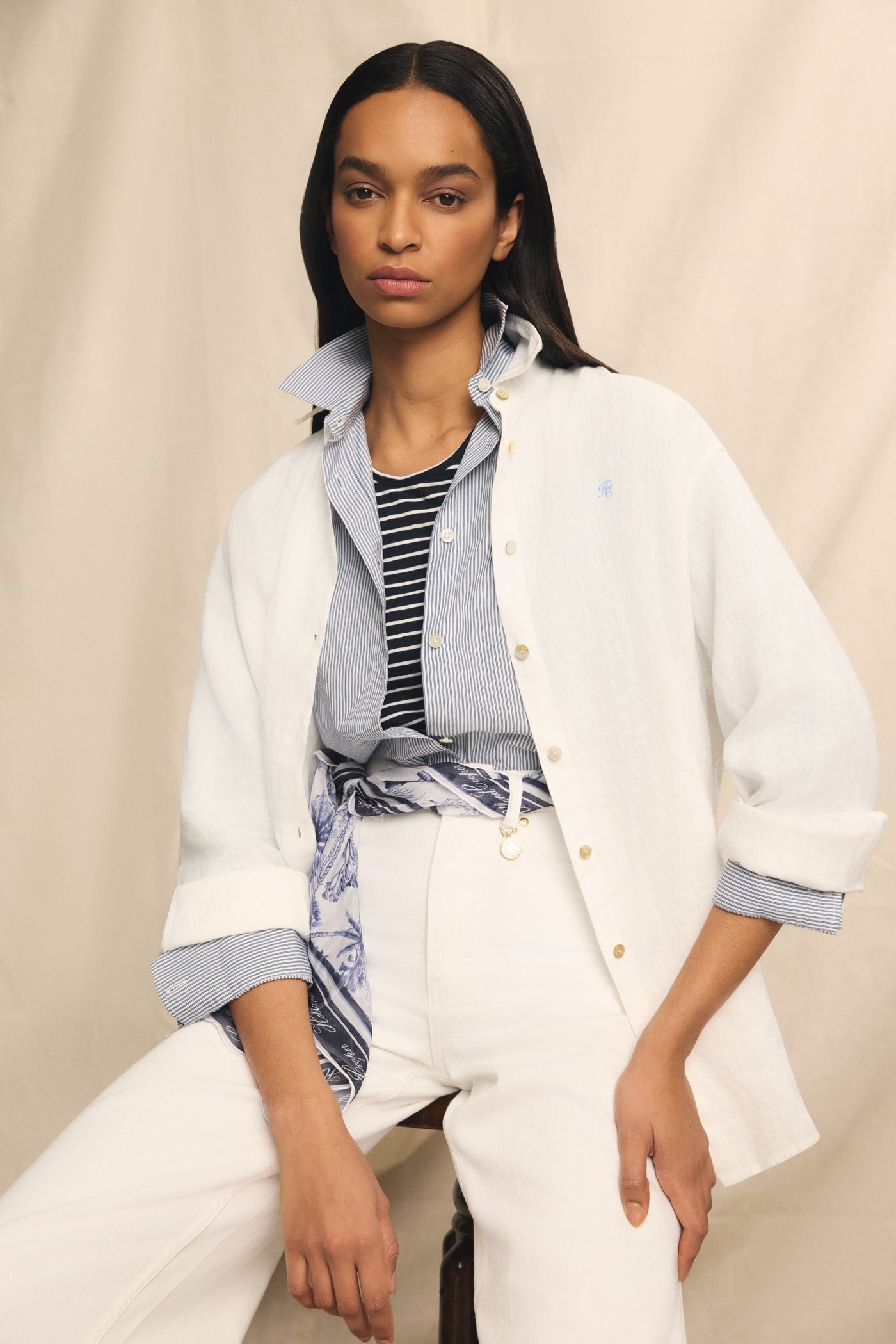 Amalfi Linen Shirt (White)