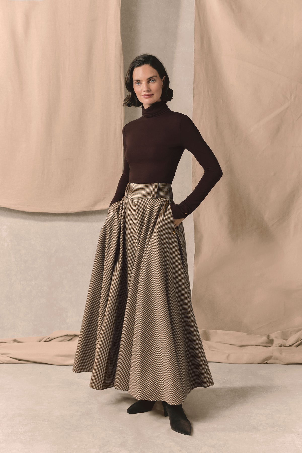 360 Maxi Tweed Circle Skirt (Westminster Tweed)