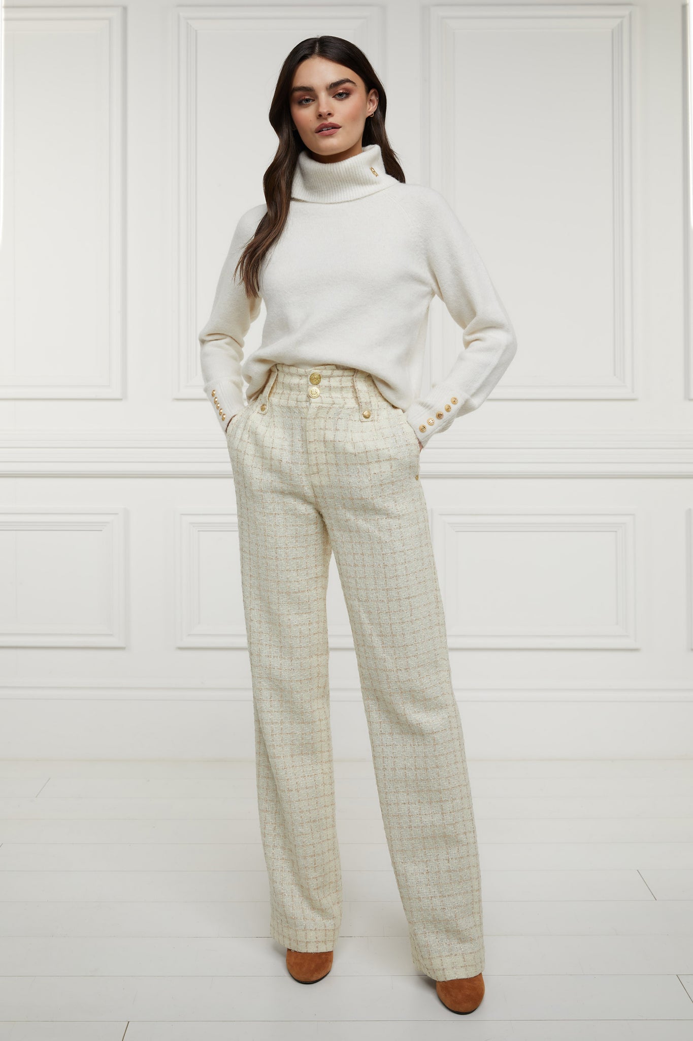 The Ivory Sparkle Tweed Suit
