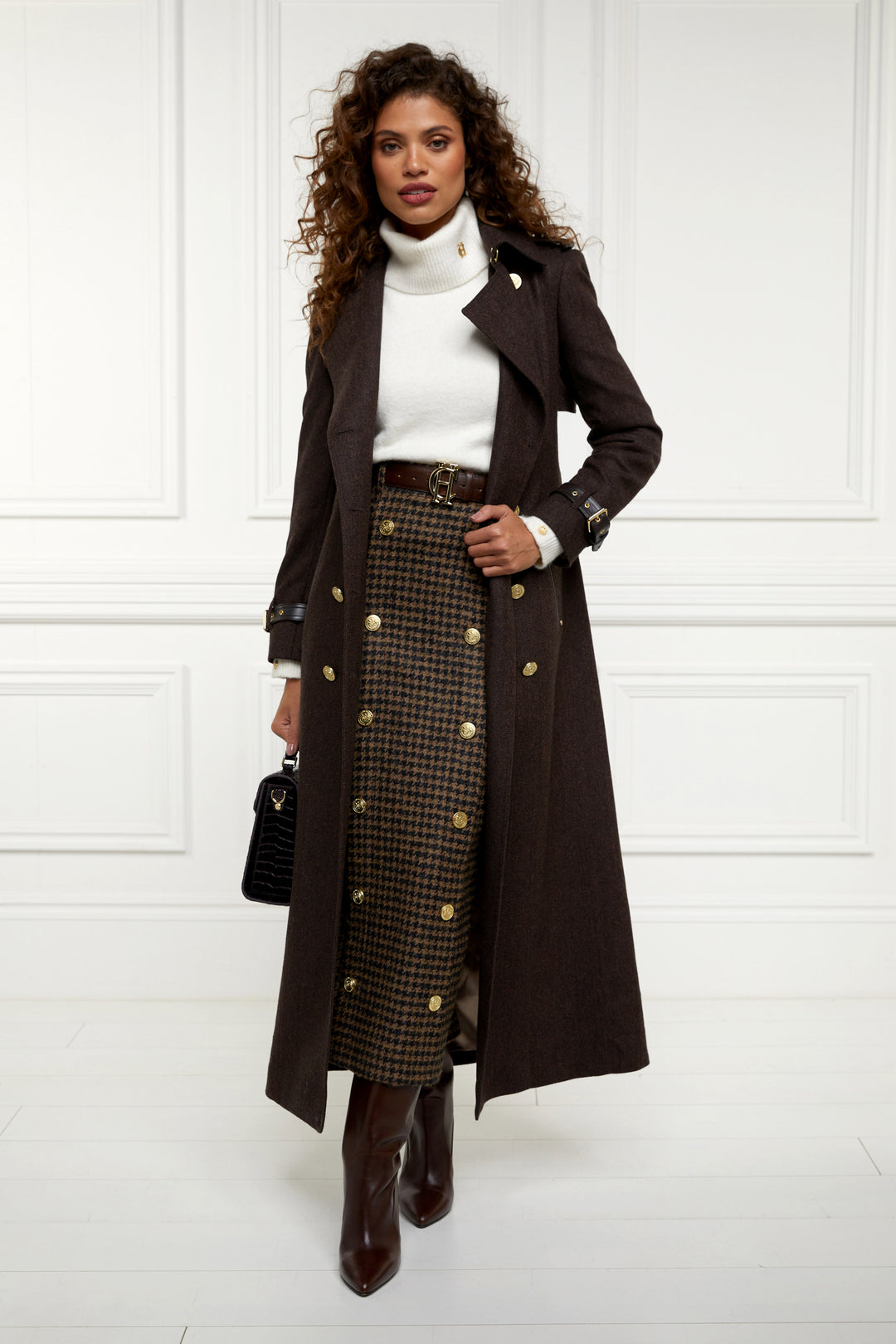 Knightsbridge Skirt - Houndstooth main image 0