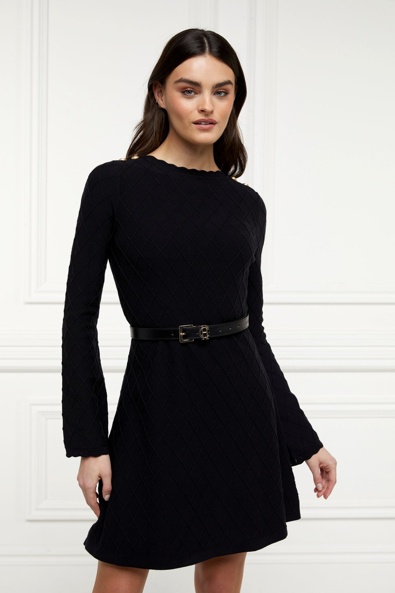 Olive Mini Dress (Black)