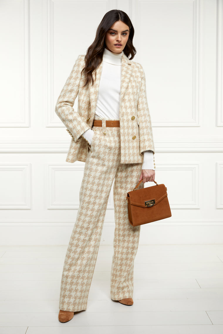The Camel Houndstooth Suit