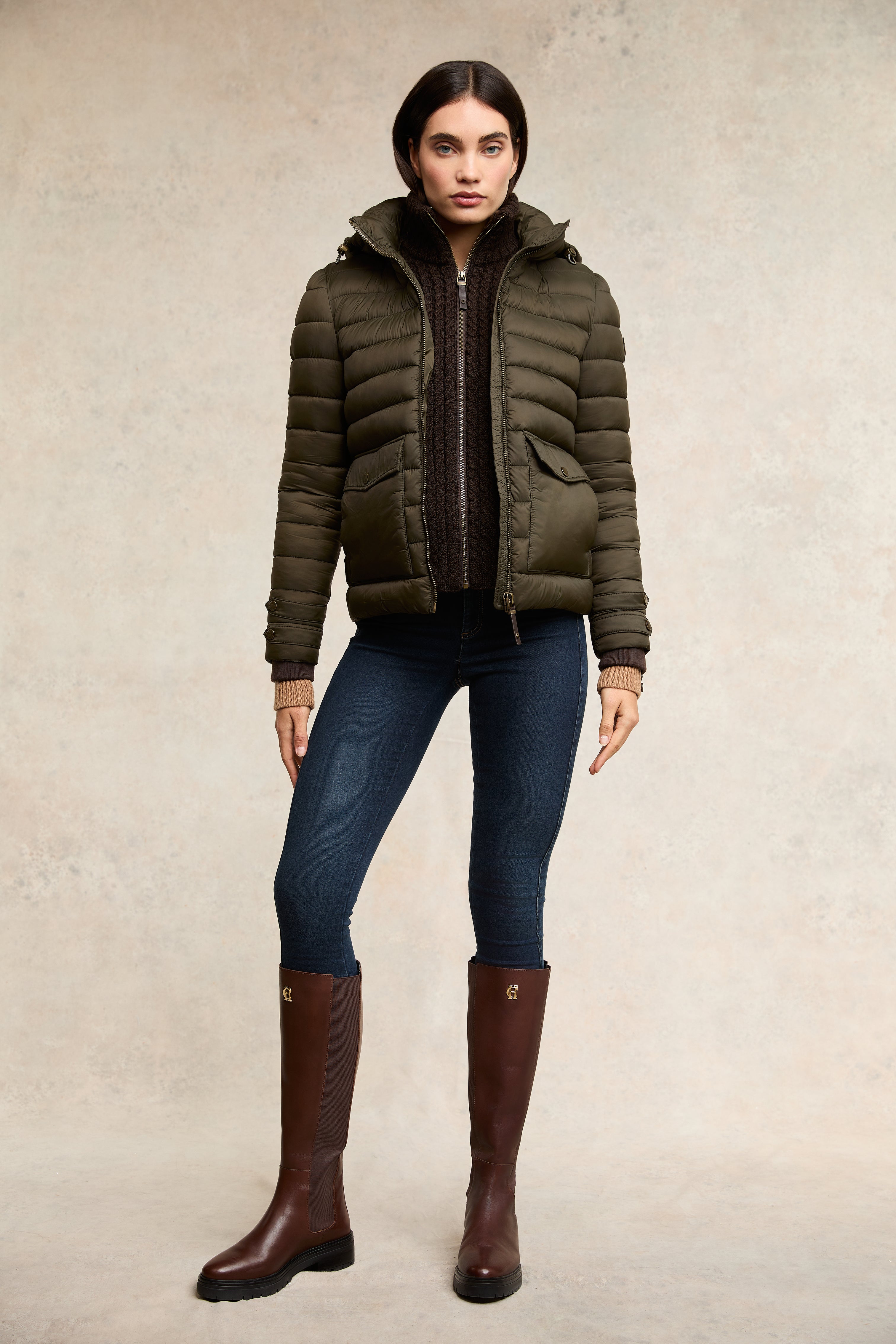 Pearson Hybrid Jacket (Khaki) – Holland Cooper