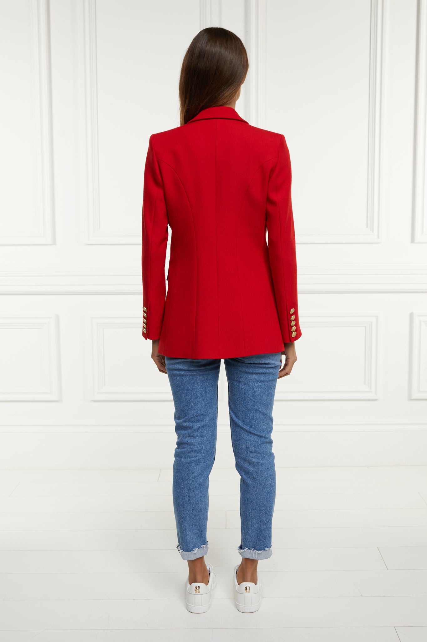 Double Breasted Blazer (Red Barathea) – Holland Cooper ®