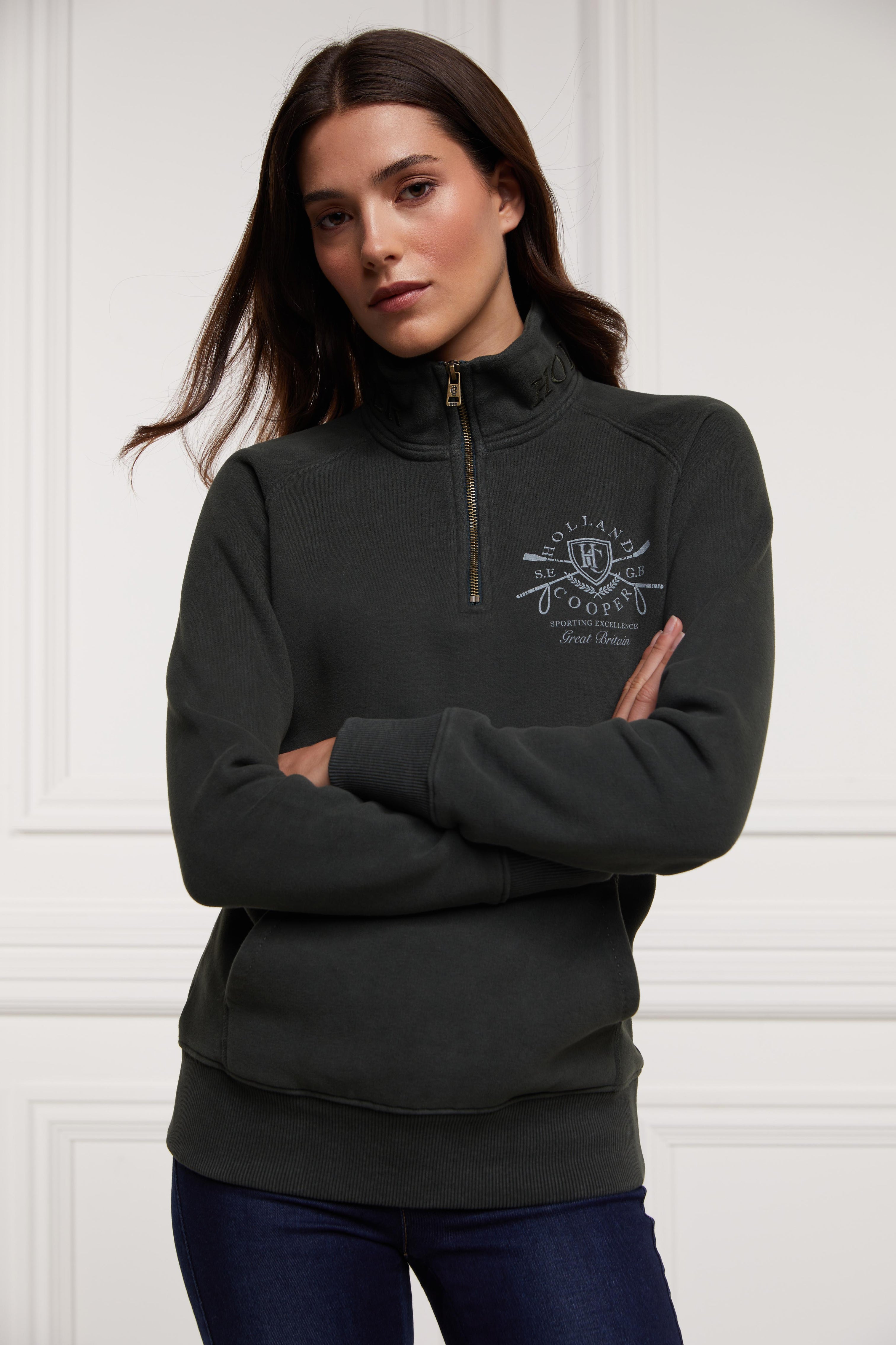 Crest Zip Henley (Racing Green) – Holland Cooper