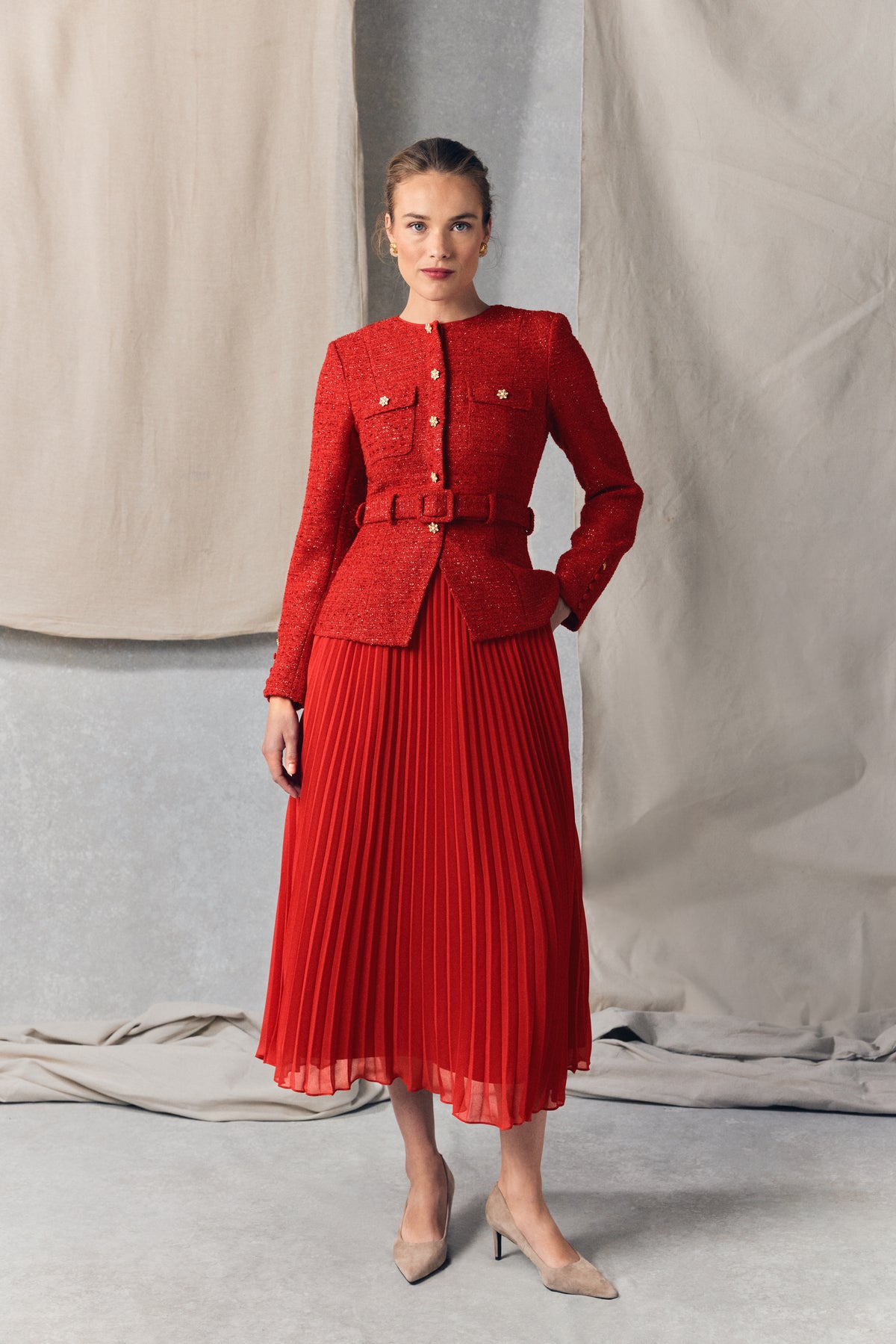 Buckingham Dress (Heritage Red)