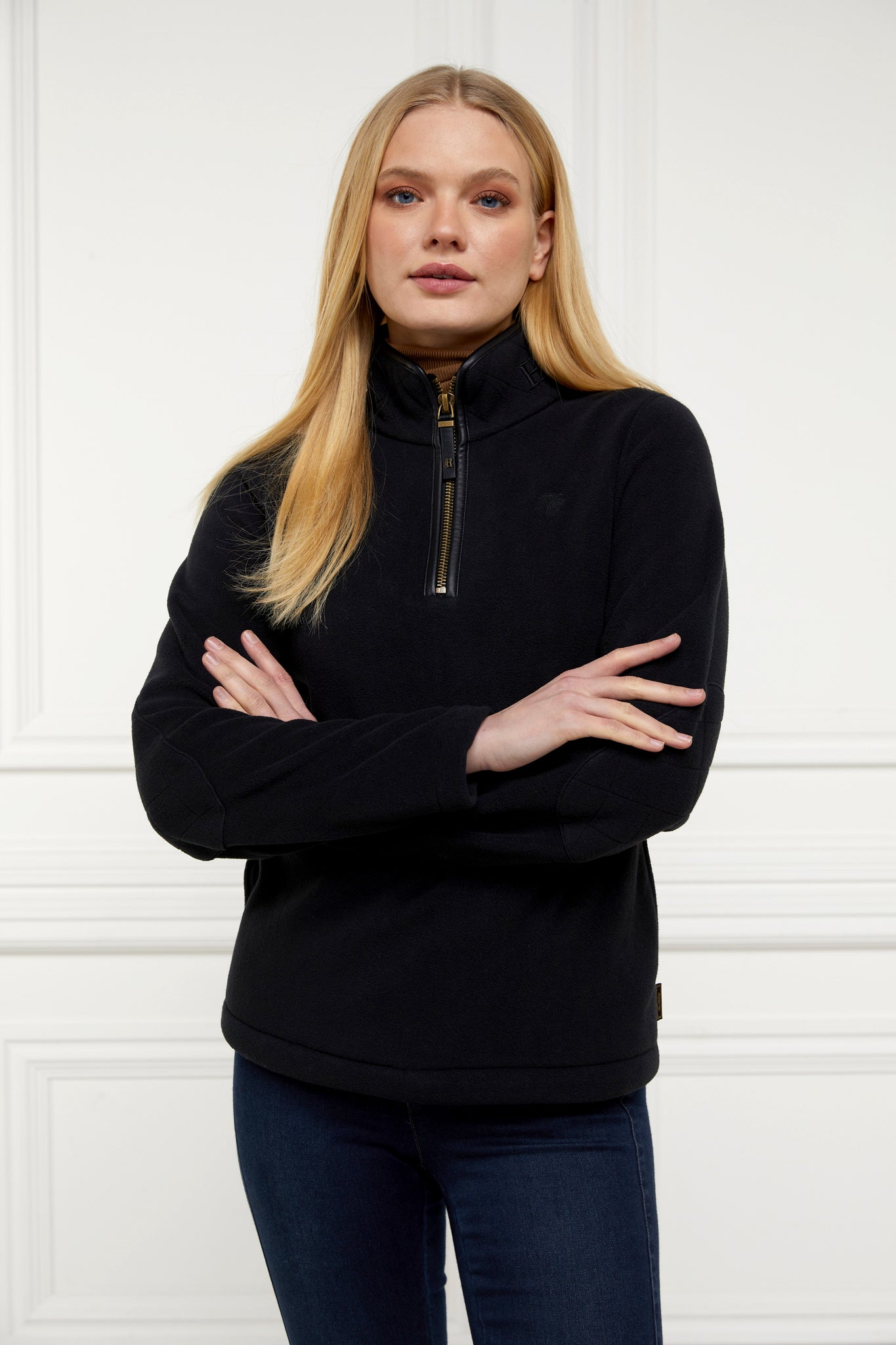 Quarter Zip Black Zip Sweater Women's Stradivarius Quarter