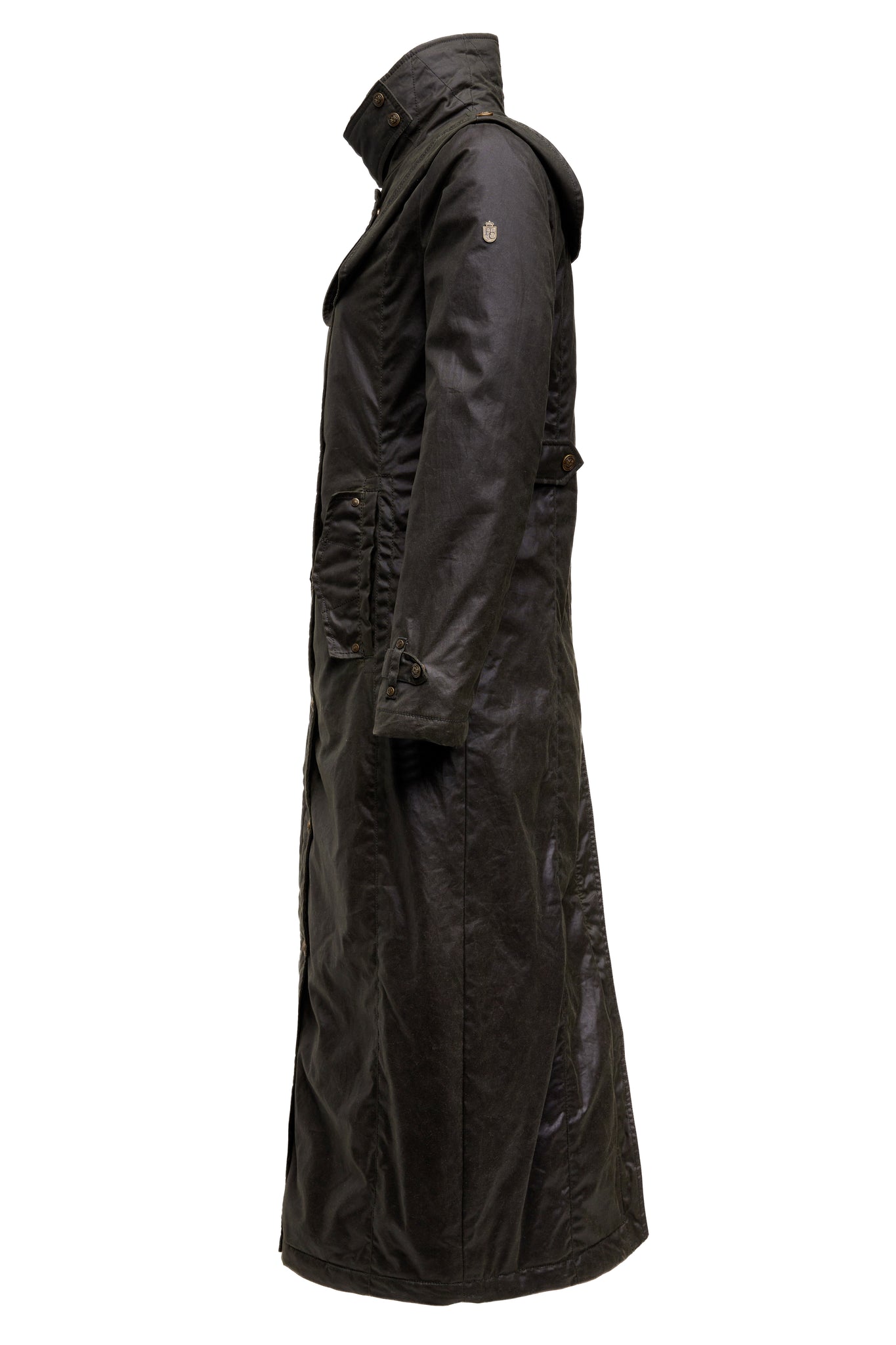 Merissa Wax Stockman Coat (Dark Olive)