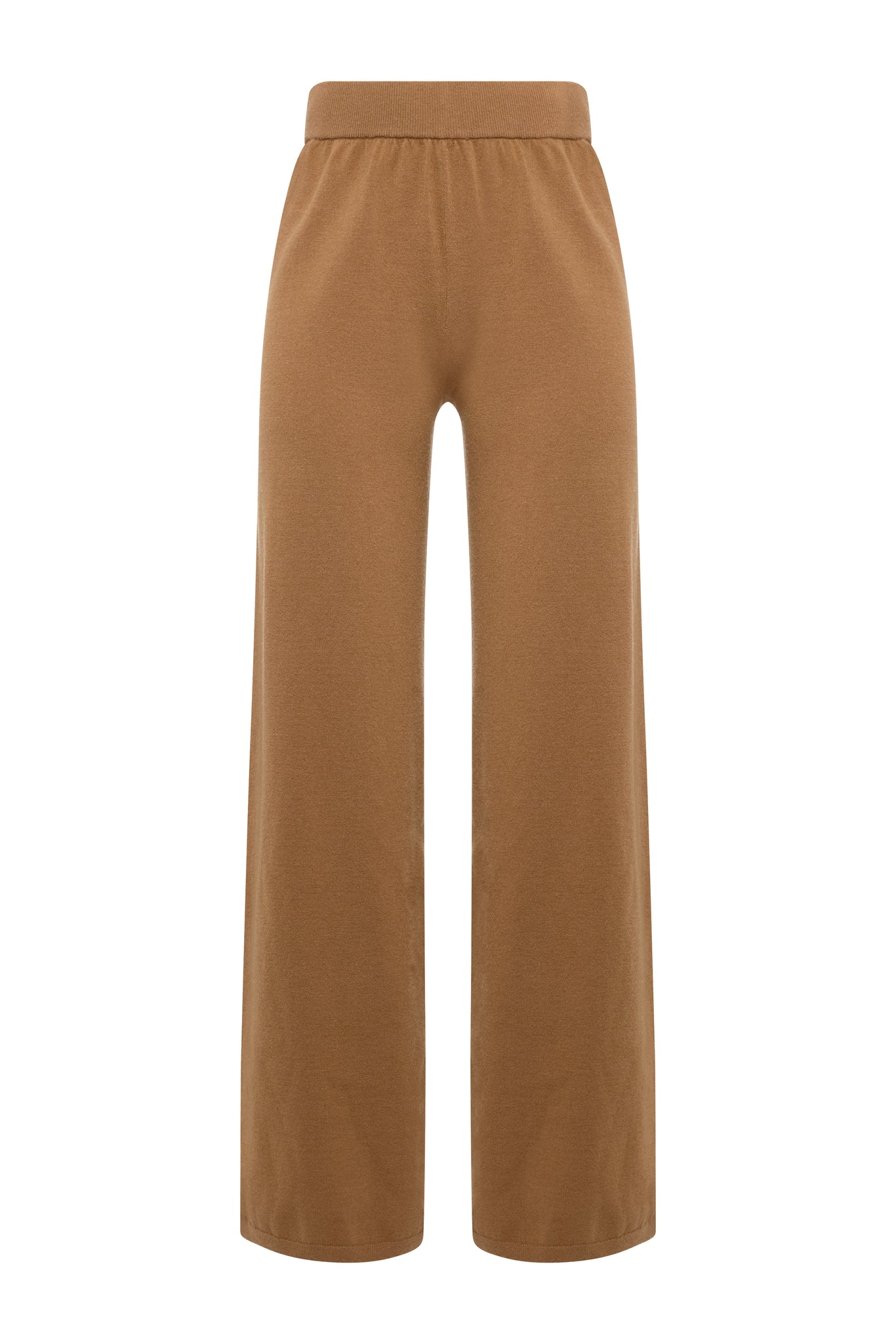 Maria Knitted Wide Leg Pant (Caramel)