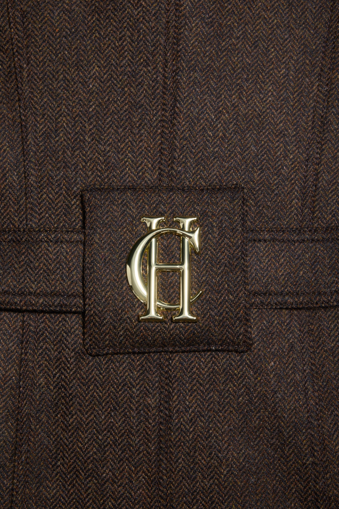 Marlborough Trench Coat (Chocolate Herringbone)