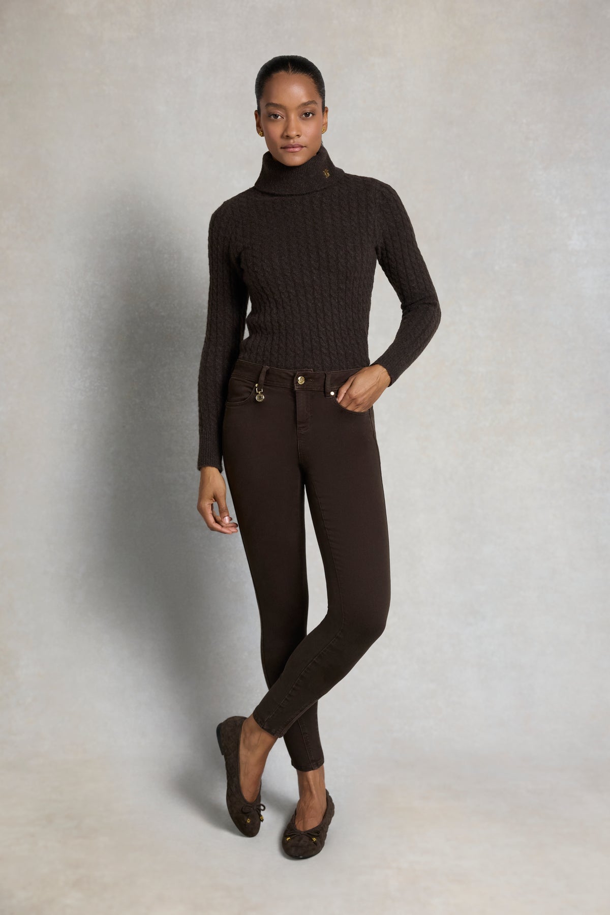 Mid Rise Jodhpur Jean (Chocolate)