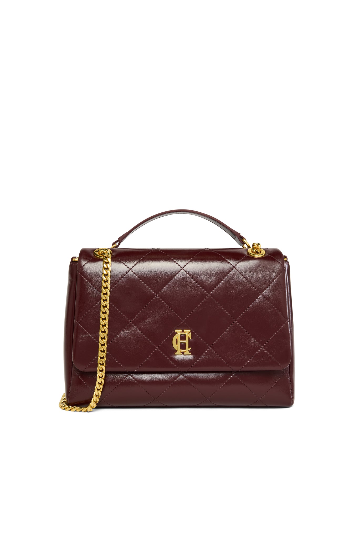Milan Midi Shoulder Bag (Oxblood)