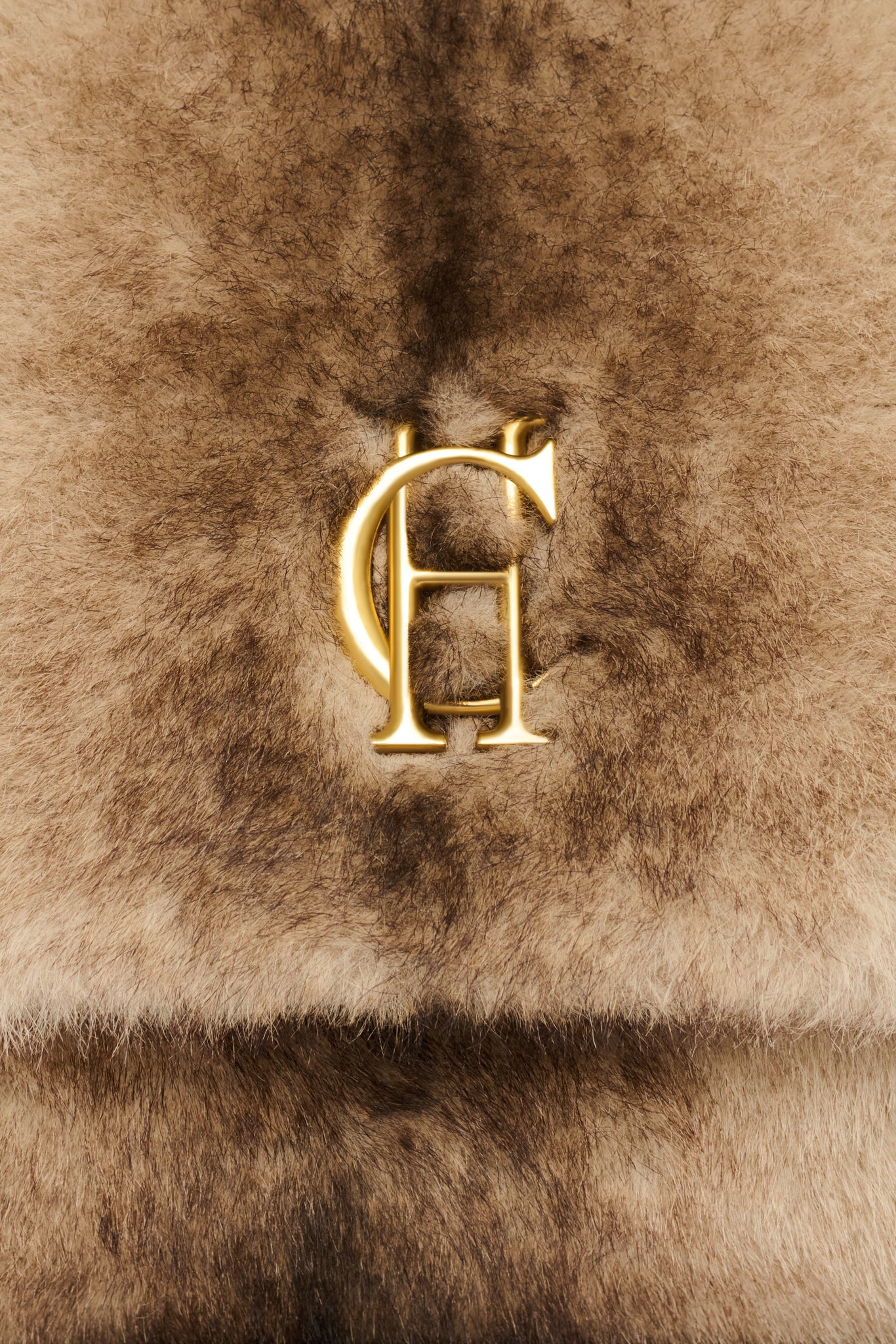 Milan Shoulder Bag (Mink Faux Fur)