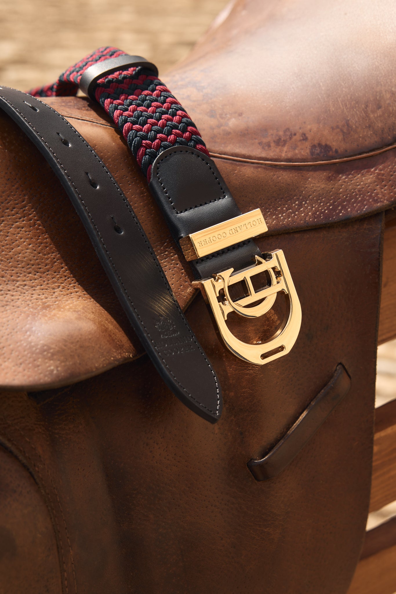 Stirrup Heritage Belt (Oxblood Navy)
